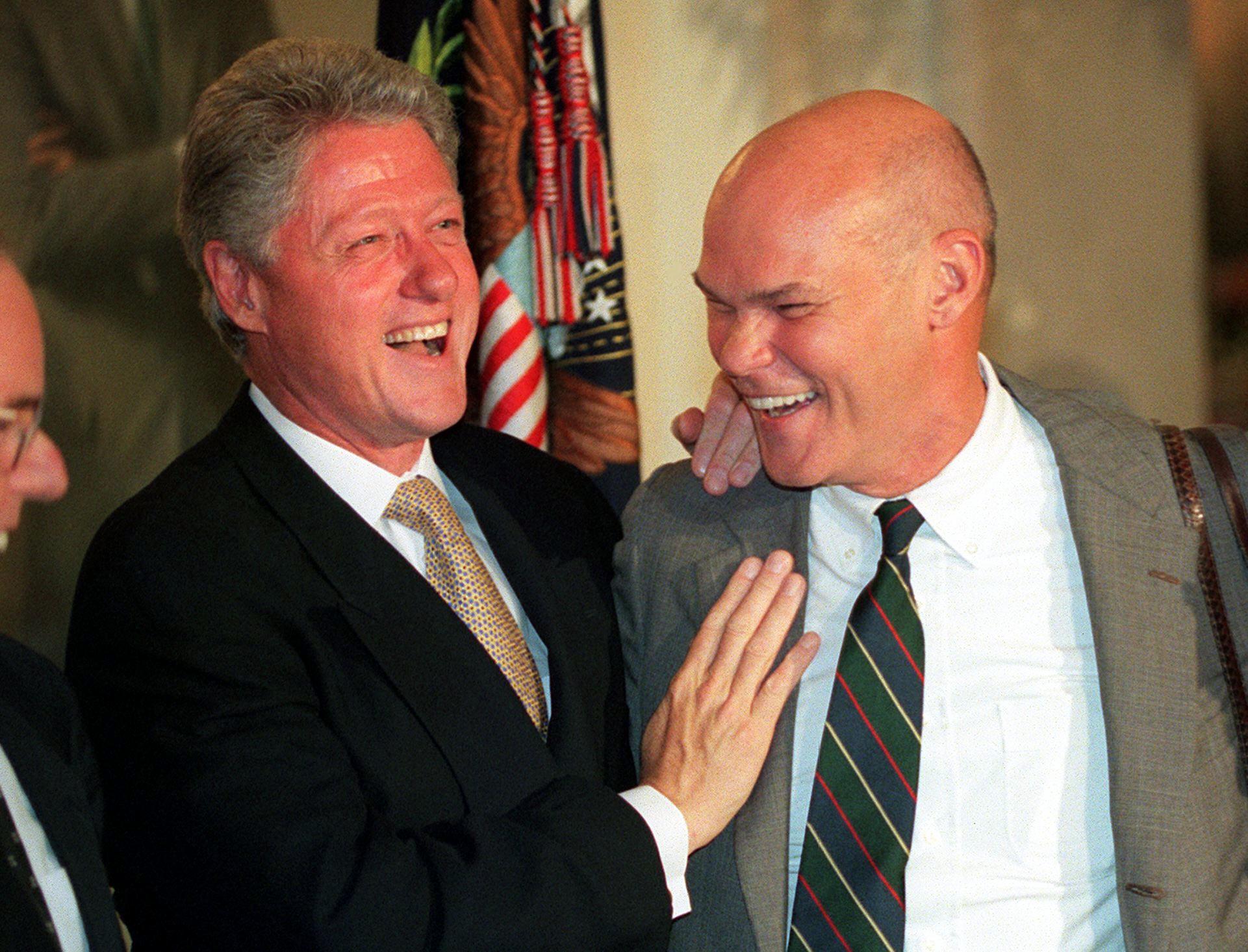 Carville, seen here in 1999, served as an adviser to President Bill Clinton, helping him win the 1992 election
