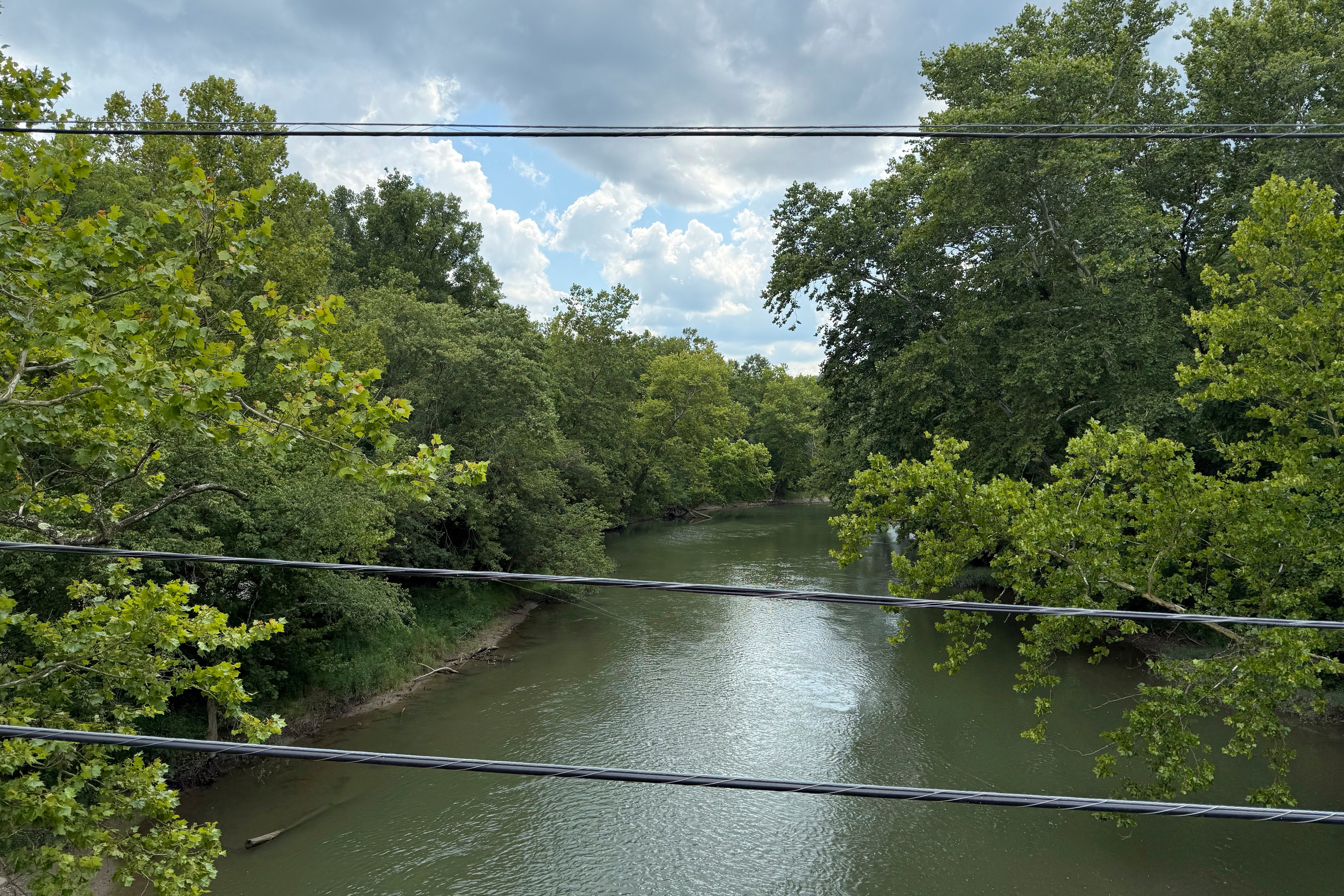 Vance was on a family vacation in south-western Ohio last week and spotted by locals canoeing down the Little Miami River on his birthday on August 2, when he turned 41.