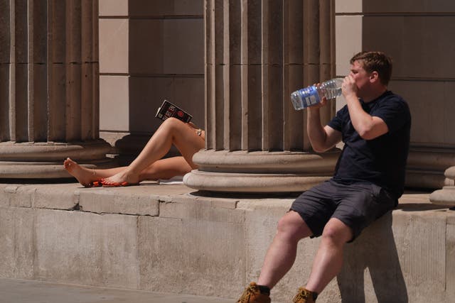 <p>An amber heat health alert has been issued for large parts of England, with authorities warning soaring temperatures this week are likely to cause a rise in deaths</p>