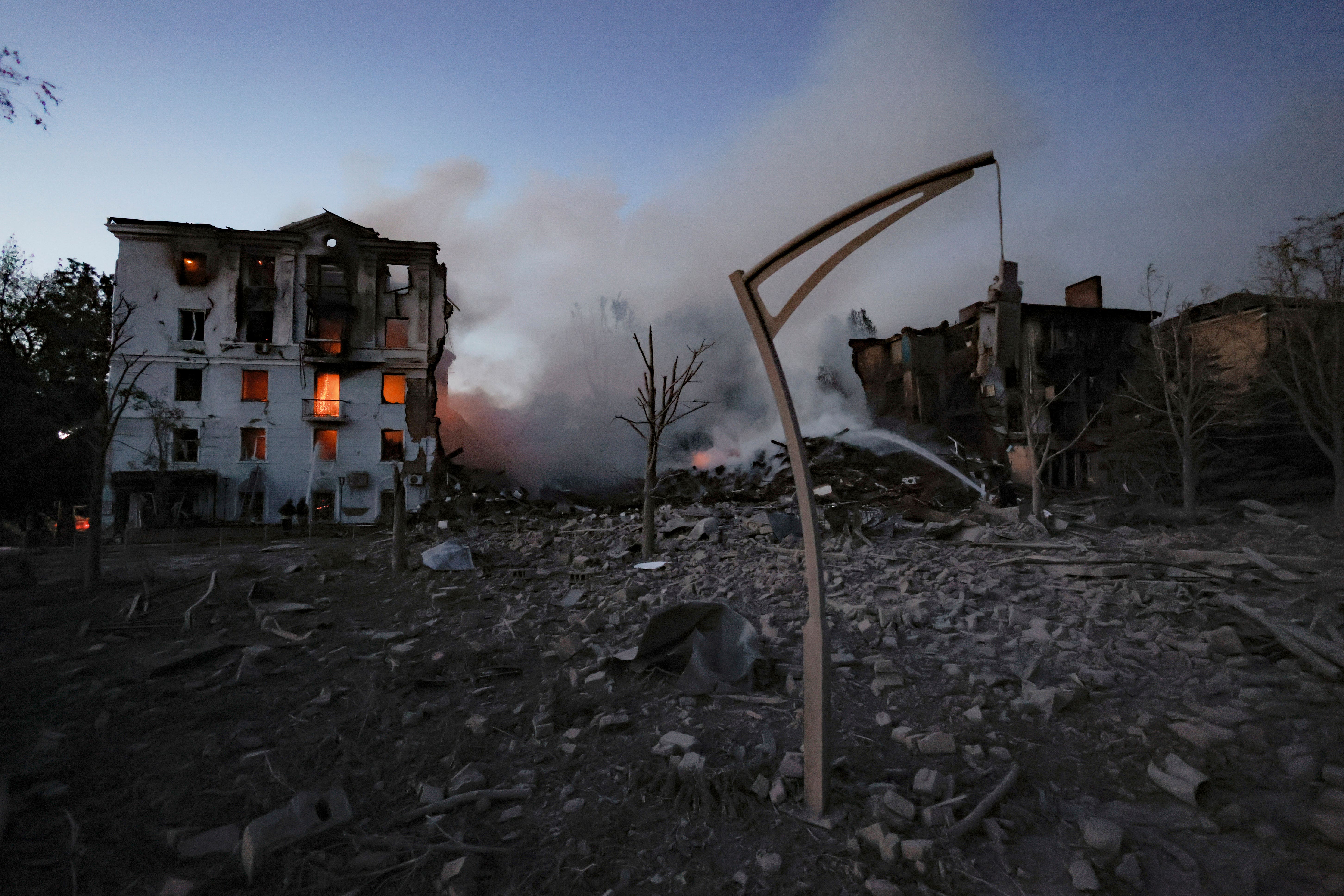 Allied national security advisers discussed the war in Ukraine at the weekend ahead of a meeting between Donald Trump and Vladimir Putin (Yevhen Titov/PA)