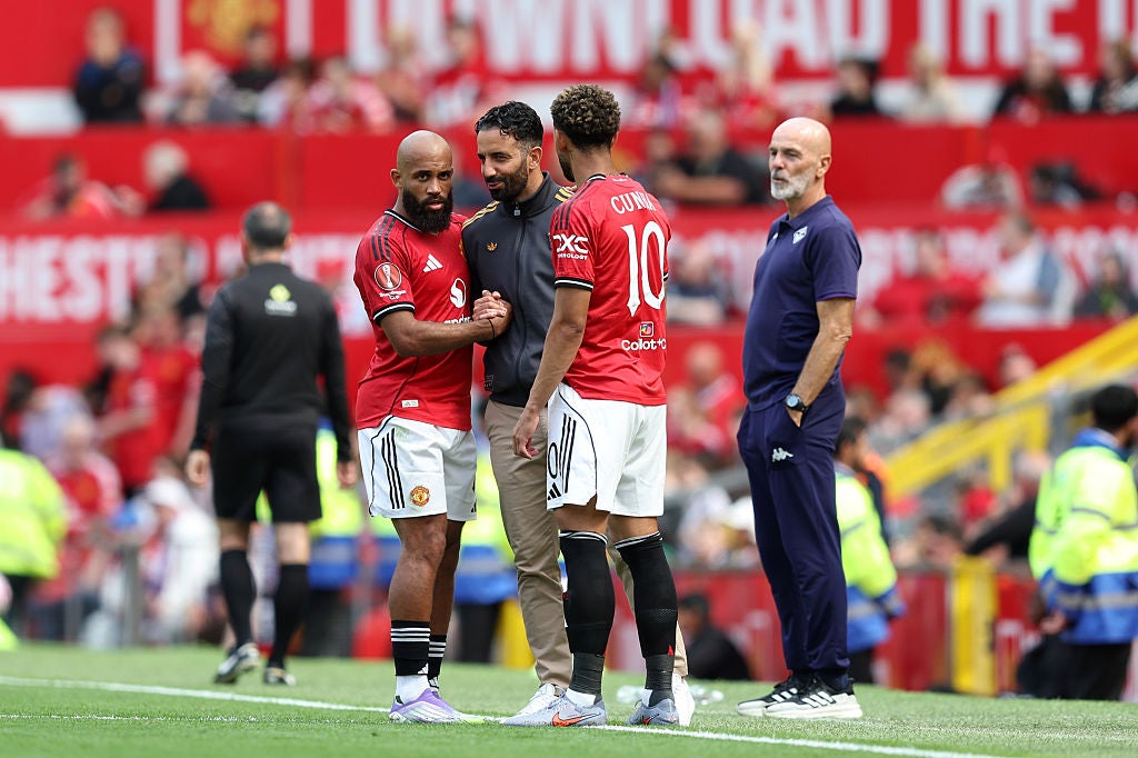 Ruben Amorim said Mbeumo and Cunha were operating at ‘50 or 60 per cent’