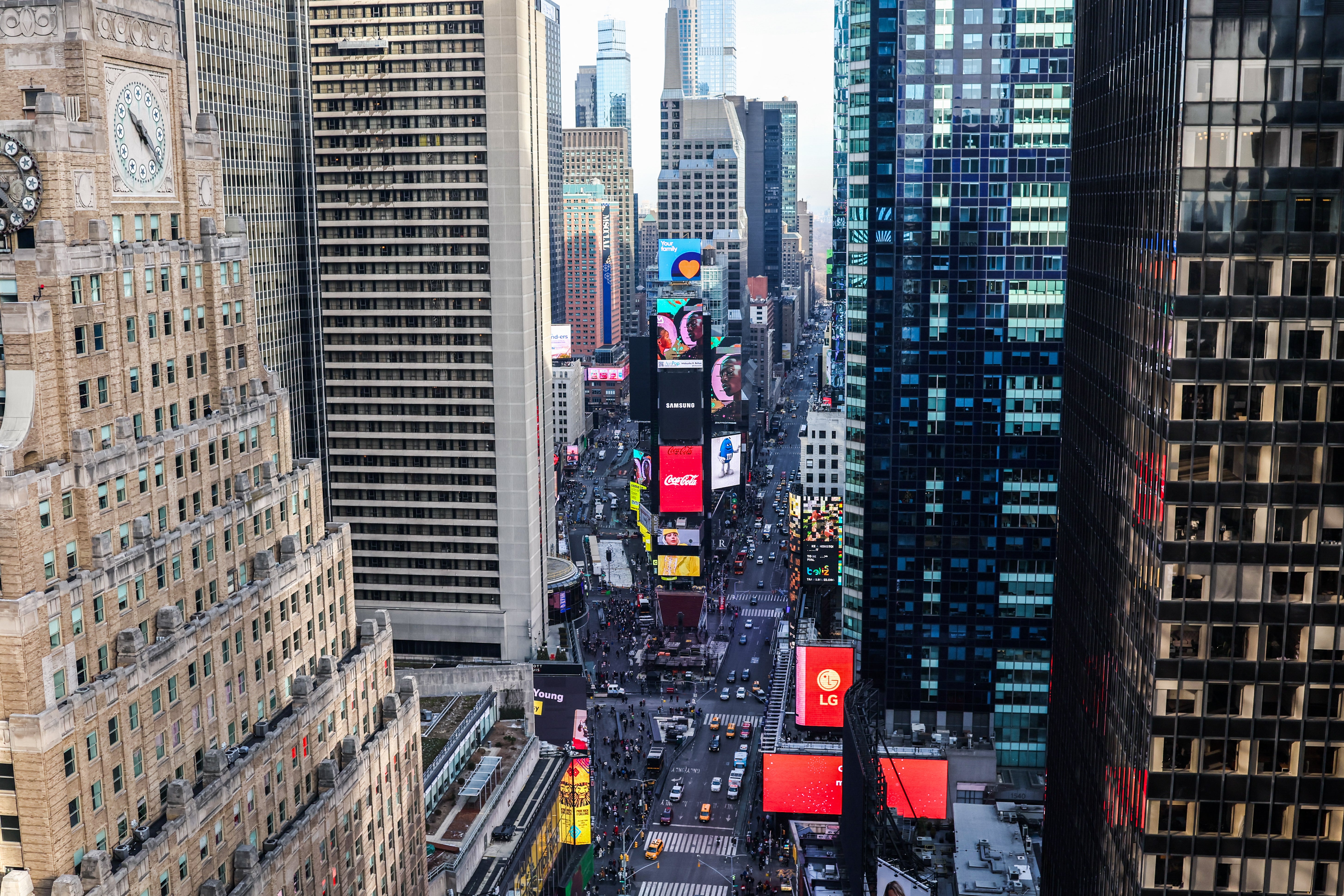 Chaos in Times Square as teen gunman shoots innocent bystanders after opening fire in bustling NYC tourist mecca