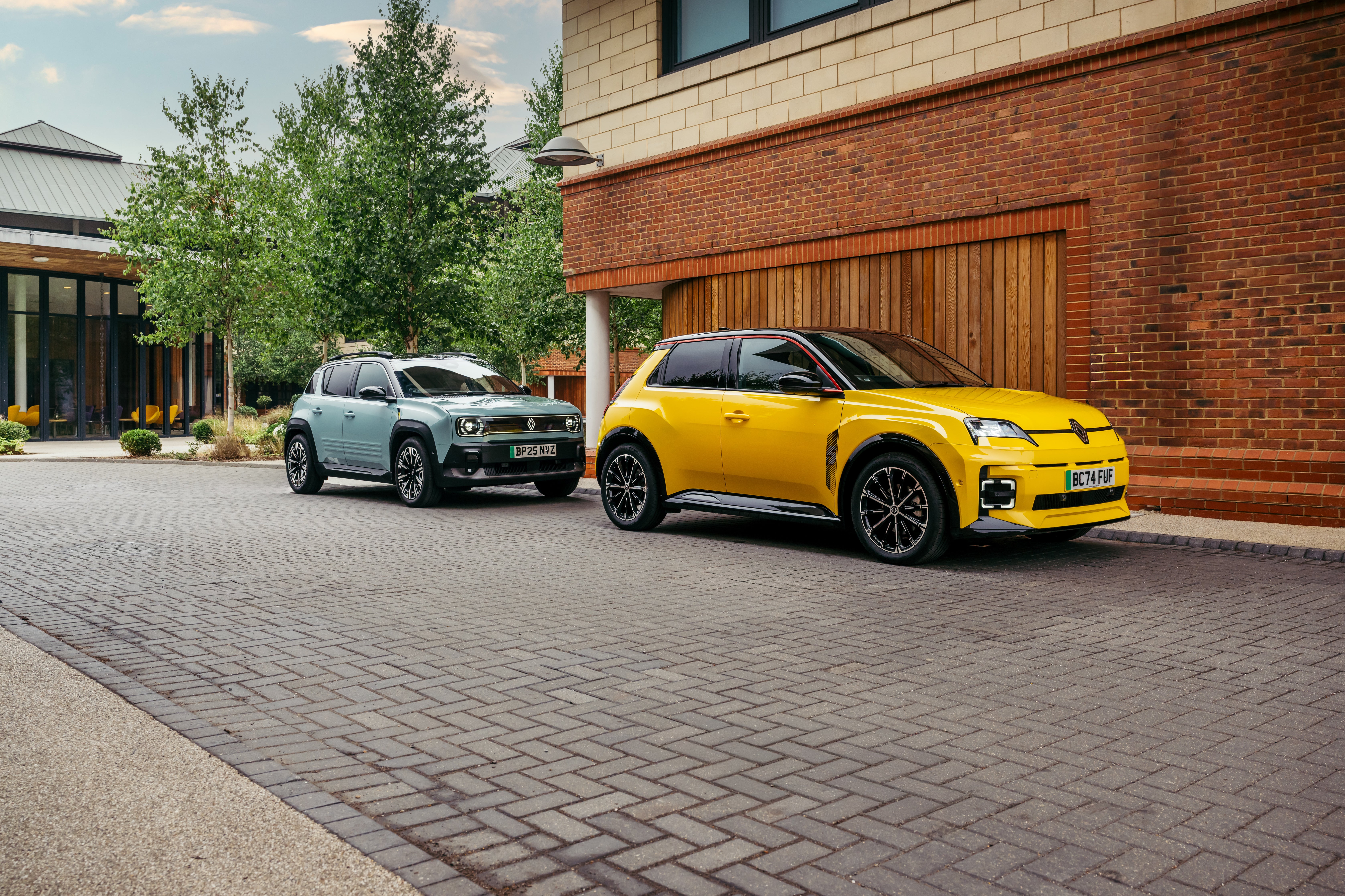 Renault's popular 5 and upcoming 4 are two of a range of models now available with the Electric Car Grant