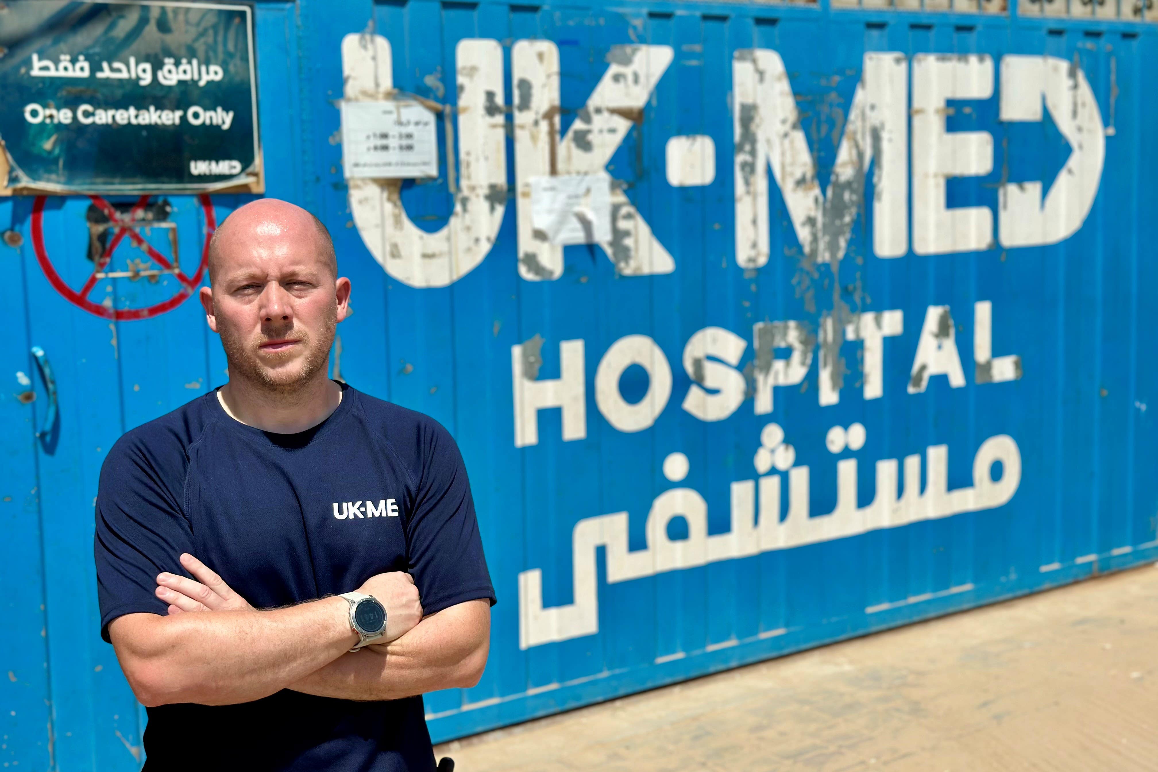 Sam Sears, a paramedic with East Midlands Ambulance Service, spent three weeks in Gaza