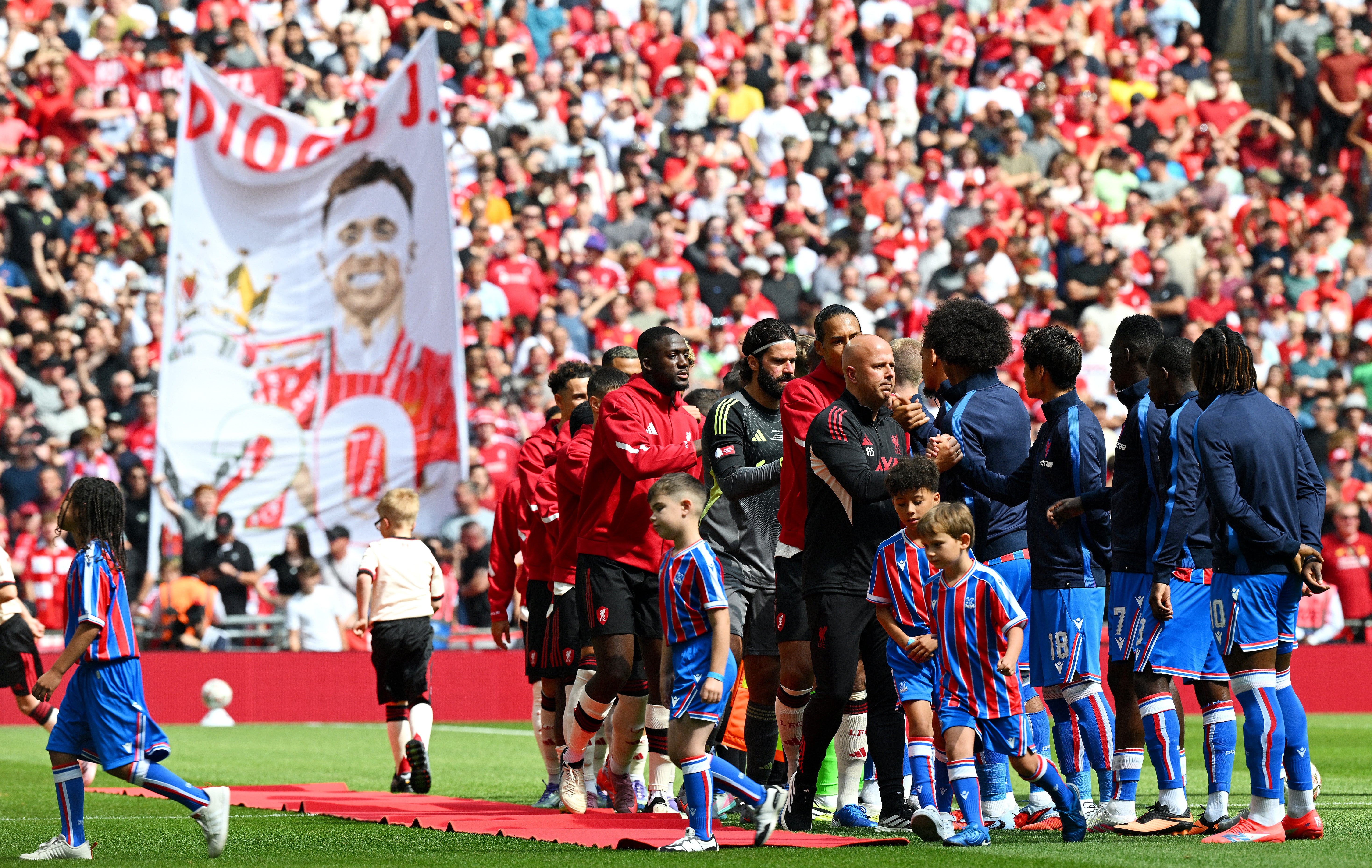 Liverpool manager Arne Slot responds after Crystal Palace fans disrupt tribute for Diogo Jota at Wembley