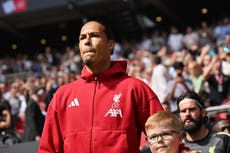 Liverpool captain Virgil van Dijk criticises Crystal Palace fans who disturbed Wembley tribute to Diogo Jota