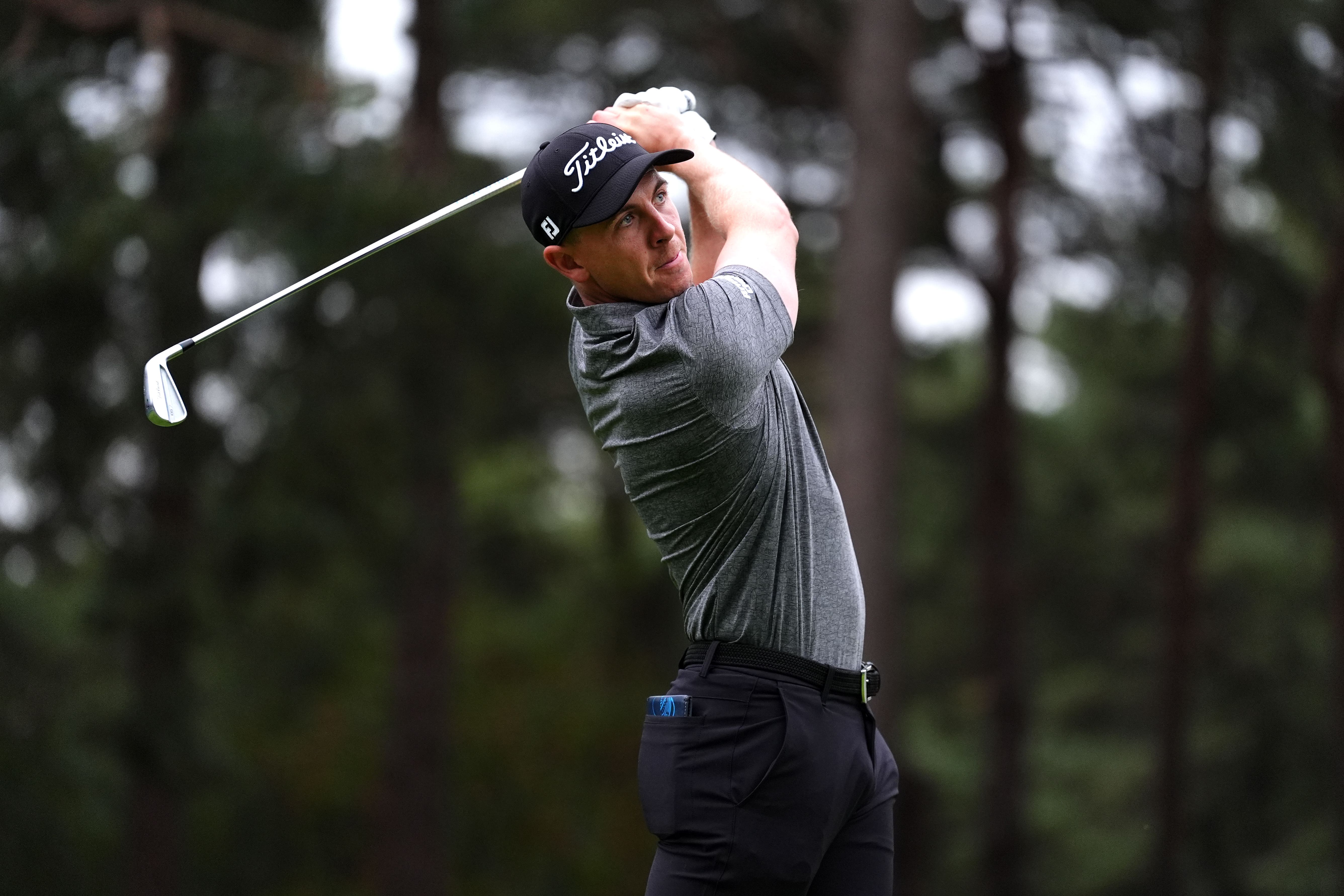 Scotland’s Grant Forrest received a video call from United States president Donald Trump after his victory at the Nexo Championship (Zac Goodwin/PA)