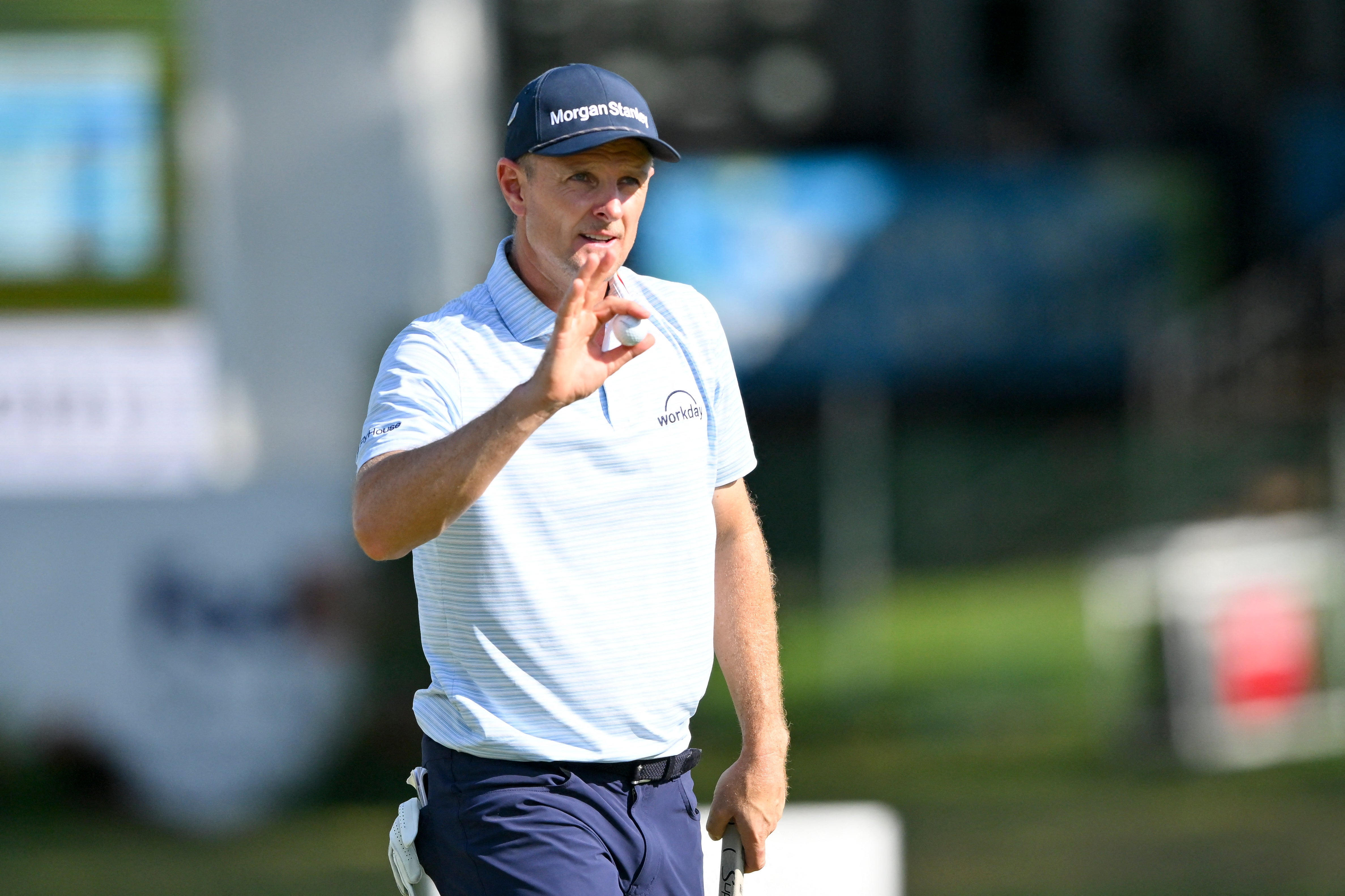 Justin Rose is a shot behind his compatriot Tommy Fleetwood