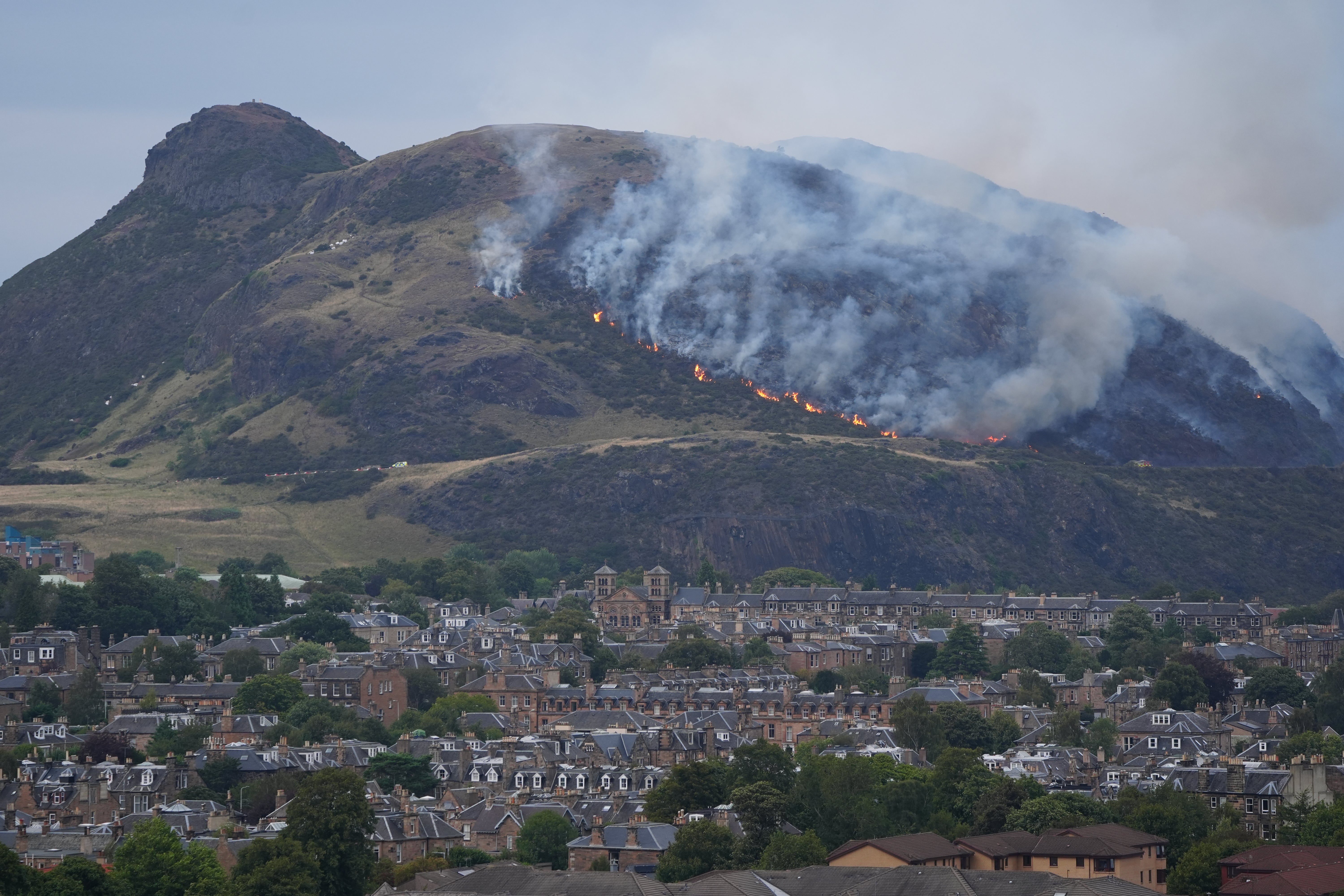 A wildfire broke out on Edinburgh’s Arthur’s Seat in August