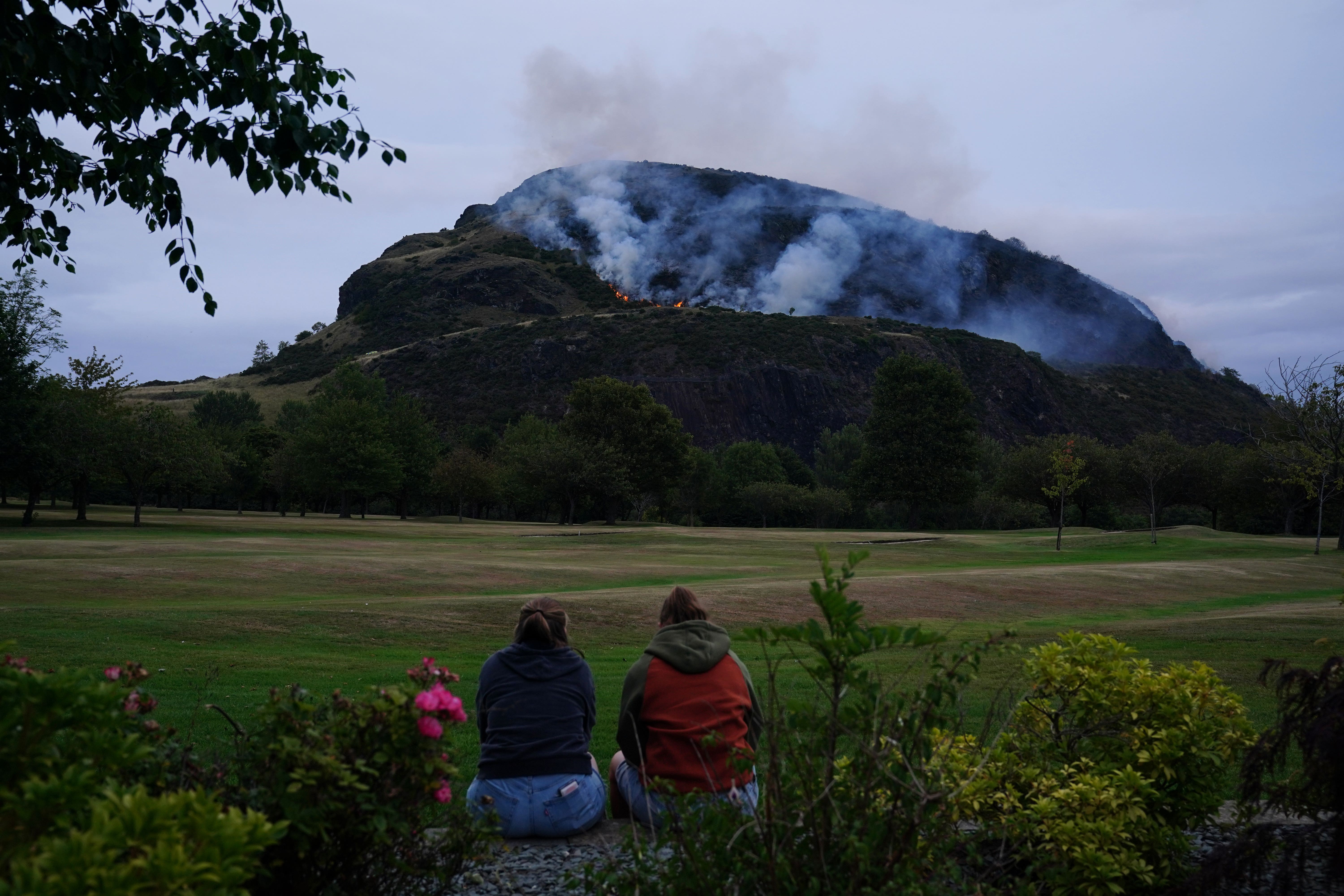 The fire broke out on Sunday afternoon (Jane Barlow/PA)