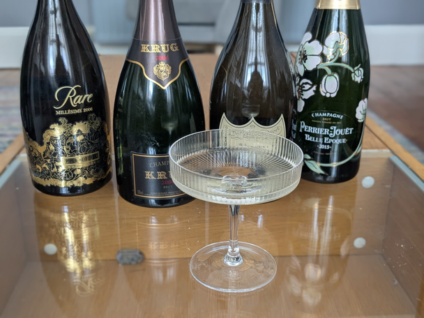 IndyBest best wine glasses review Ferm Living classic ripple champagne saucers
