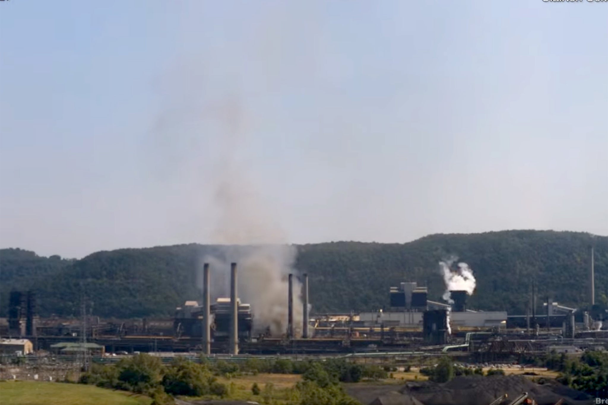 Ten people were rescued and taken to area hospitals to be treated for injuries.