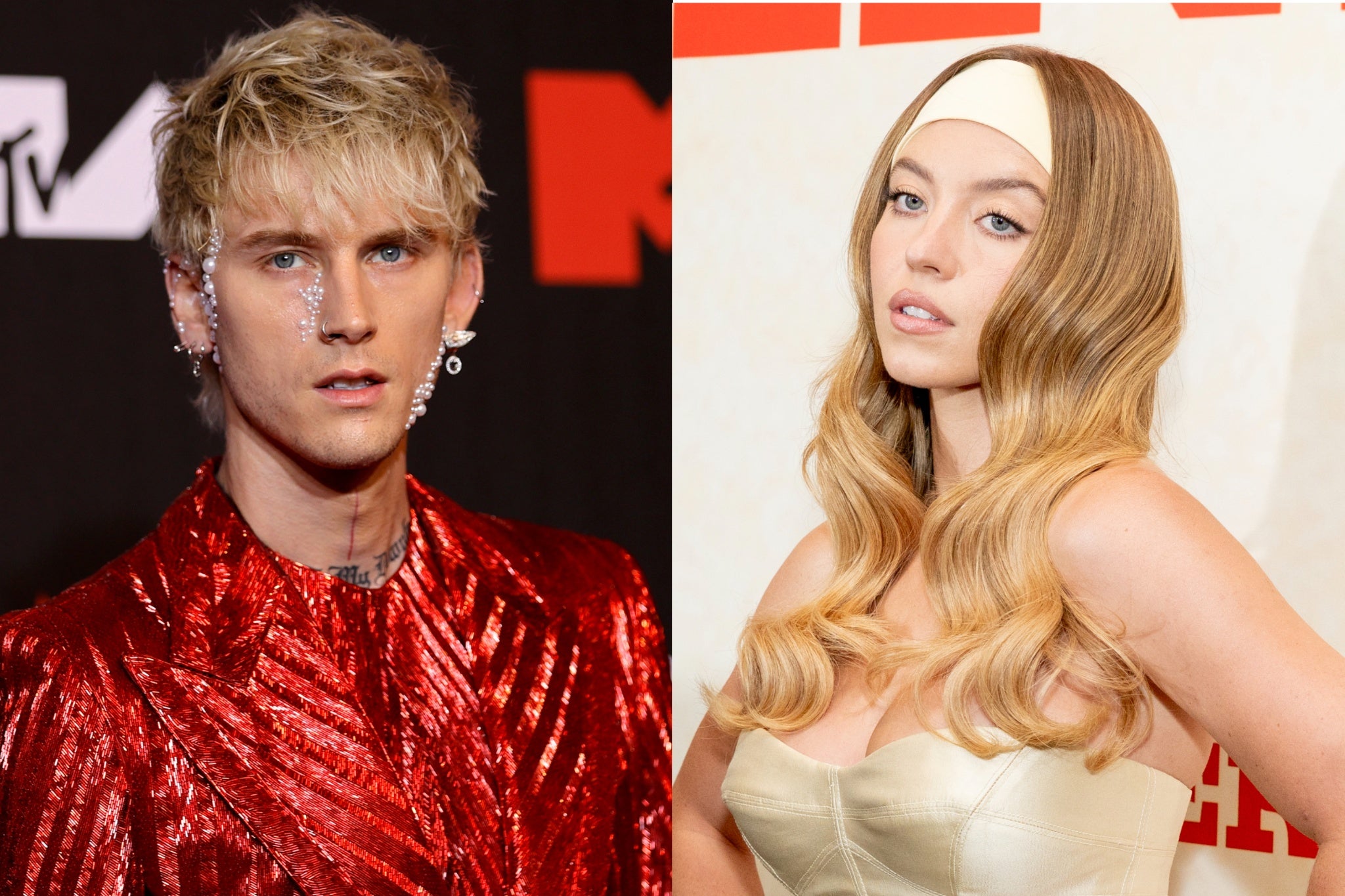 ‘Kyle P, shut up, dude,’ is how Machine Gun Kelly responded to a question about if he was dating Sydney Sweeney