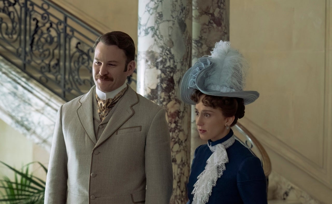 Ben Lamb and Taissa Farmiga in 'The Gilded Age'