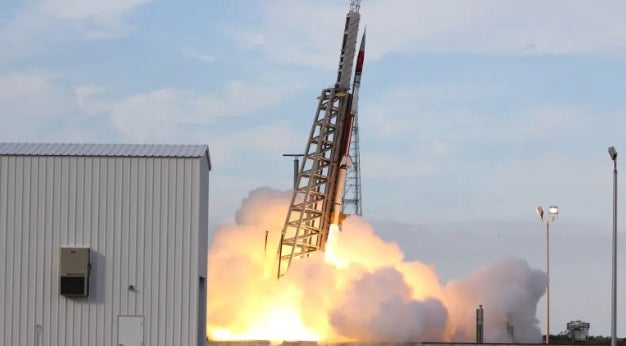 The sounding rocket, which is the same type as the one pictured, is carrying experiments developed by eight university and community college teams part of NASA’s RockSat program