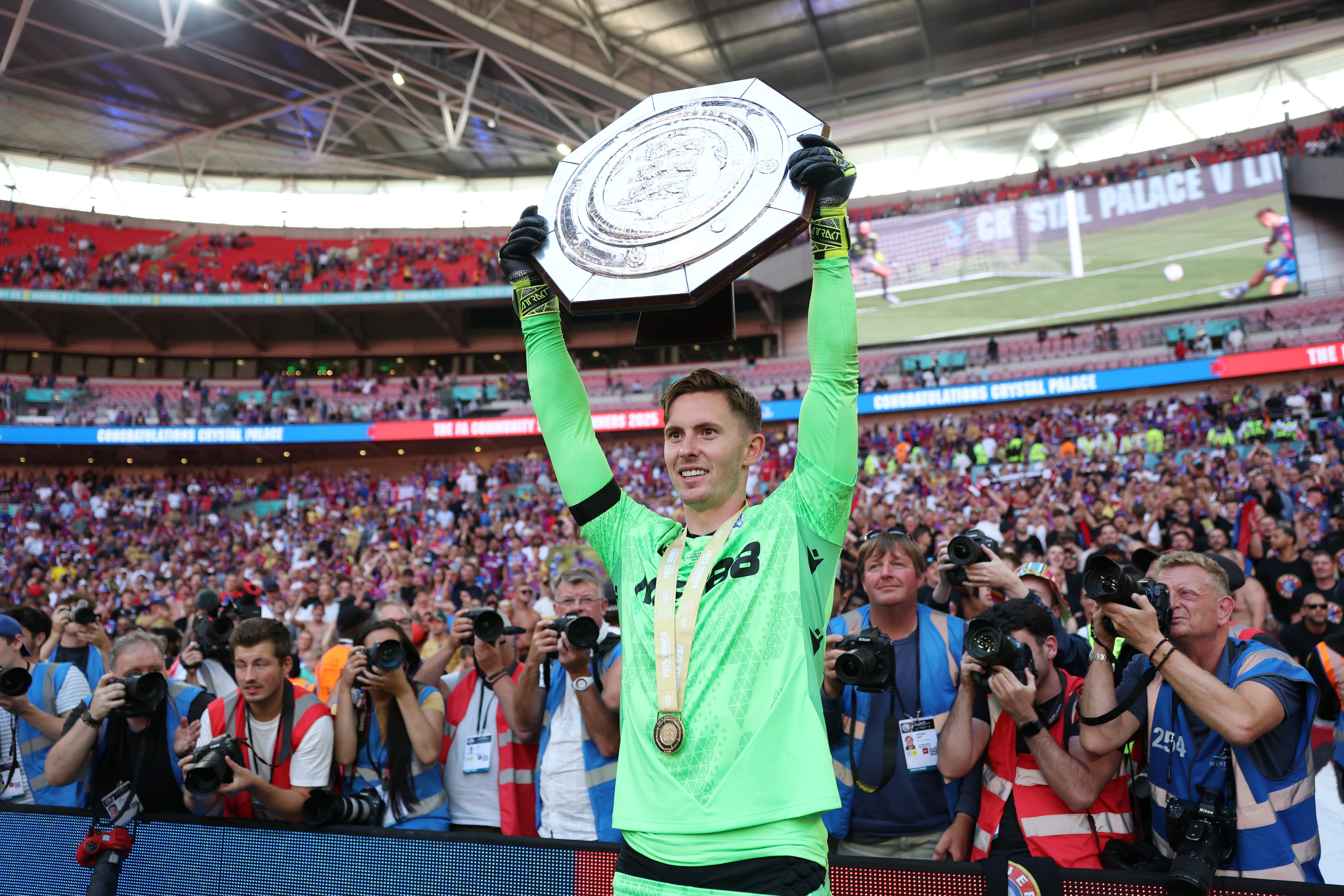 <p>Dean Henderson helped guide Crystal Palace to the Community Shield</p>