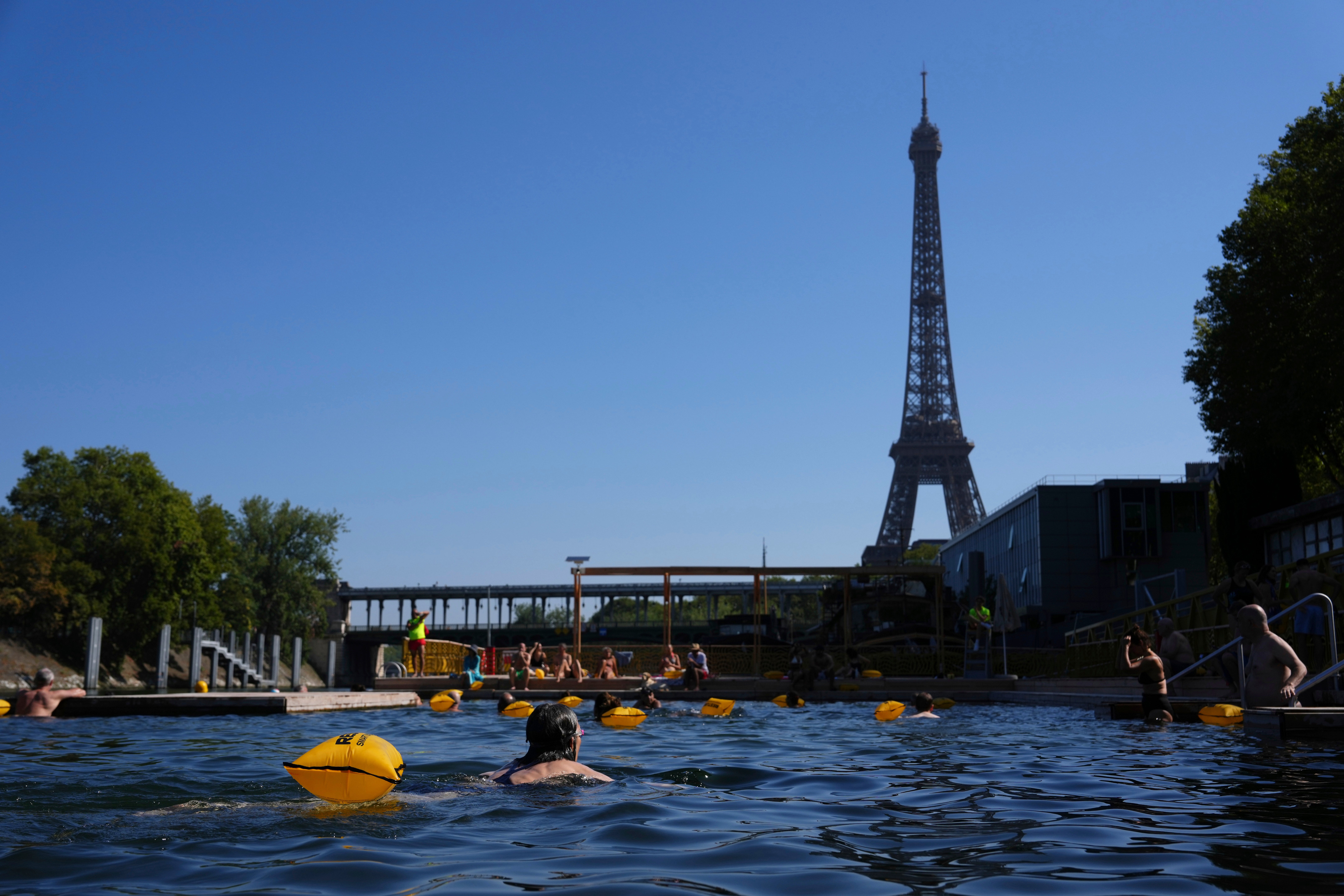 Thousands of people have swum in the Seine since it reopened in July