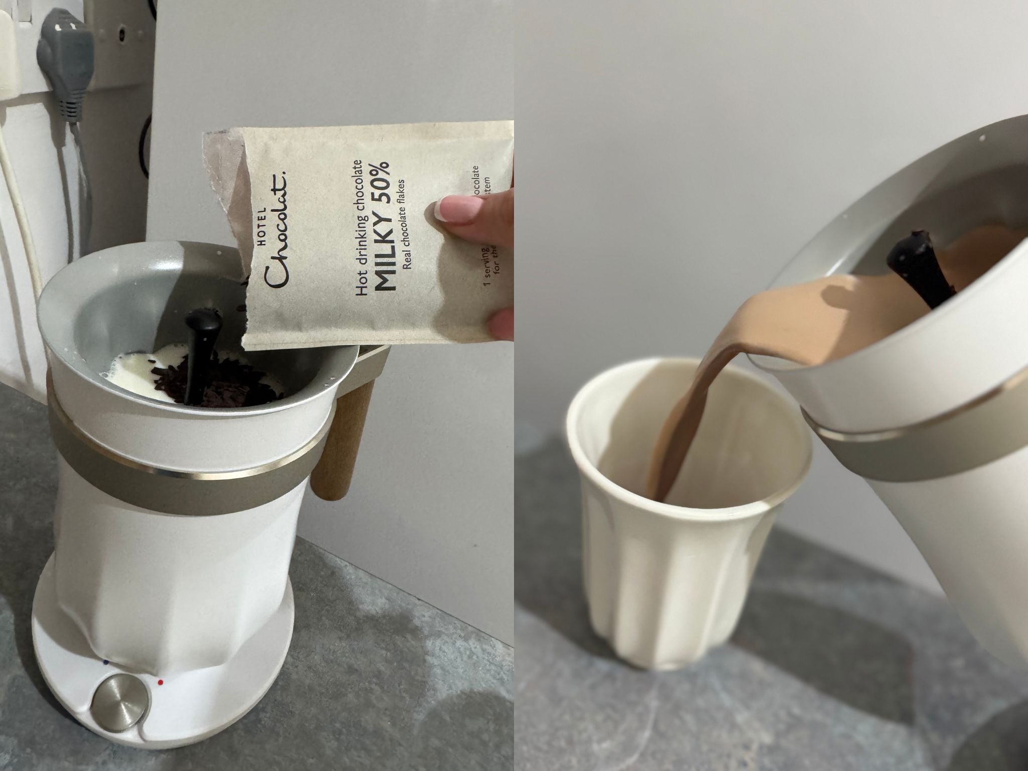 I tested litres of hot and cold chocolate
