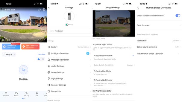 Ezviz video doorbell app
