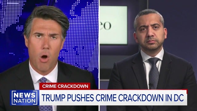 NewsNation anchor Leland Vittert melted down on Monday night during an interview with Mehdi Hasan, eventually ending the conversation prematurely when Hasan repeatedly referenced the January 6 Capitol riots.