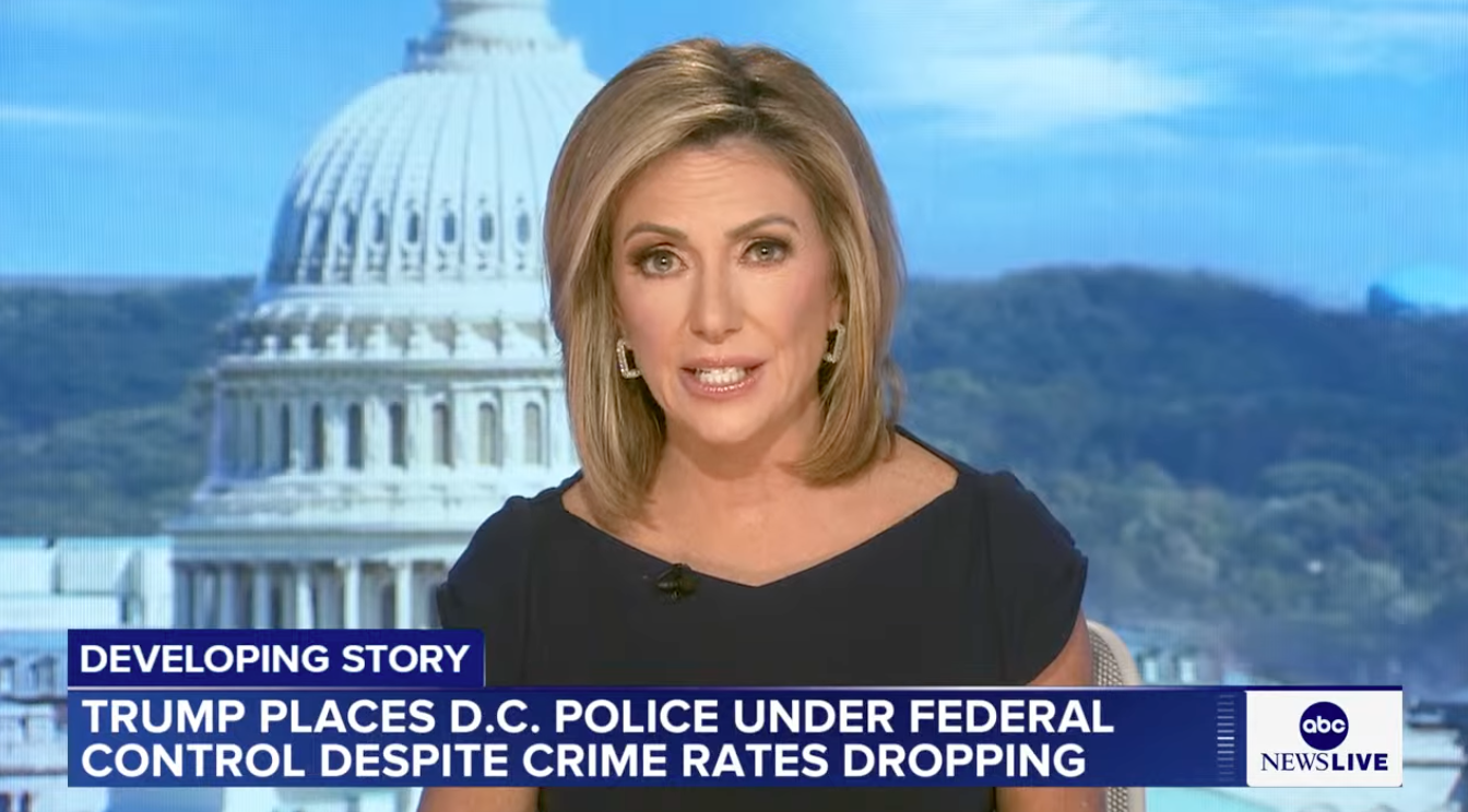 ABC News anchor Kyra Phillips said she was once jumped by a ‘half-dressed’ homeless man. She highlighted the incident while reporting on President Donald Trump’s latest efforts to lower crime in Washington, D.C.