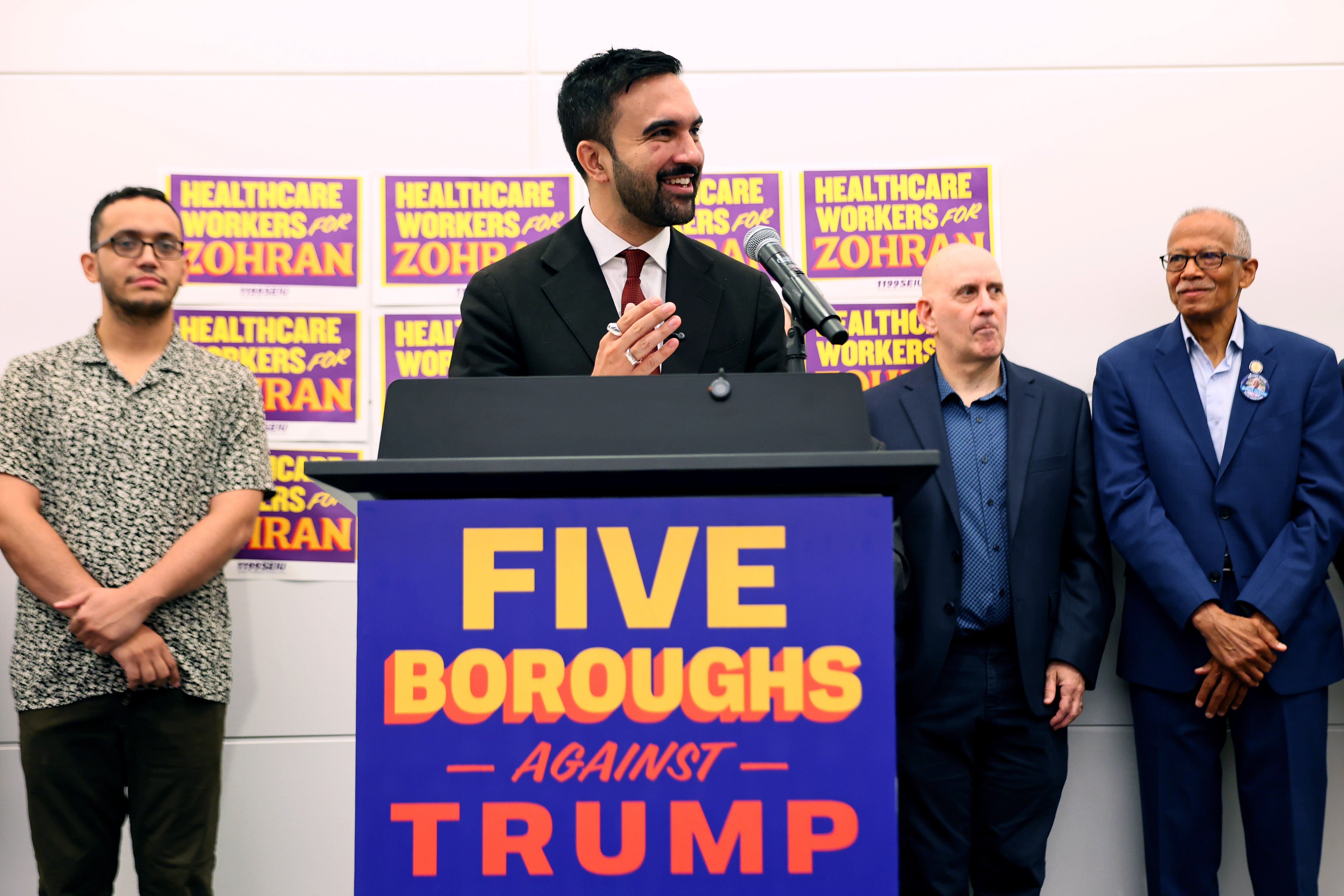 NYC candidate Zohran Mamdani is making his messaging for the mayoral race clear: Me vs Trump