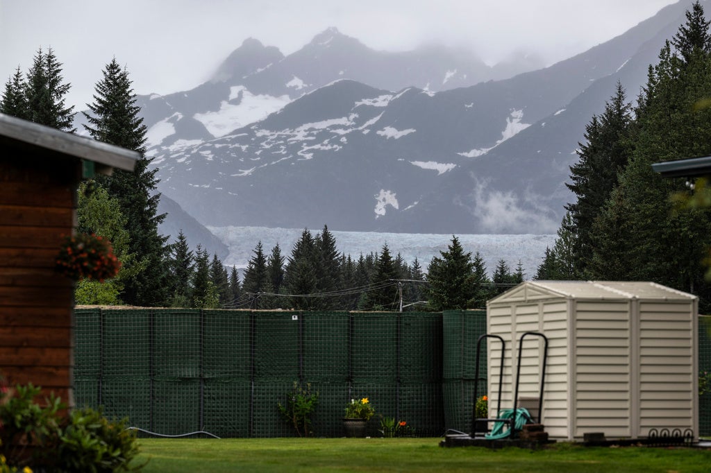 A side basin of the Mendenhall Glacier has caused floods every year since 2011, but recently these weather events have gotten more intense