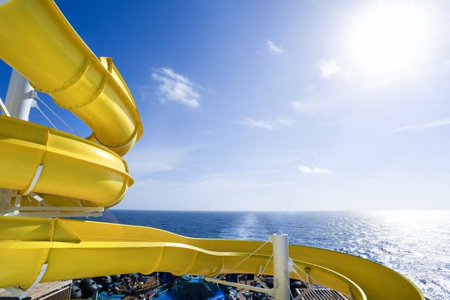 <p>Waterslides are getting bigger on cruise ships but they are not actually a favourite feature among passengers</p>