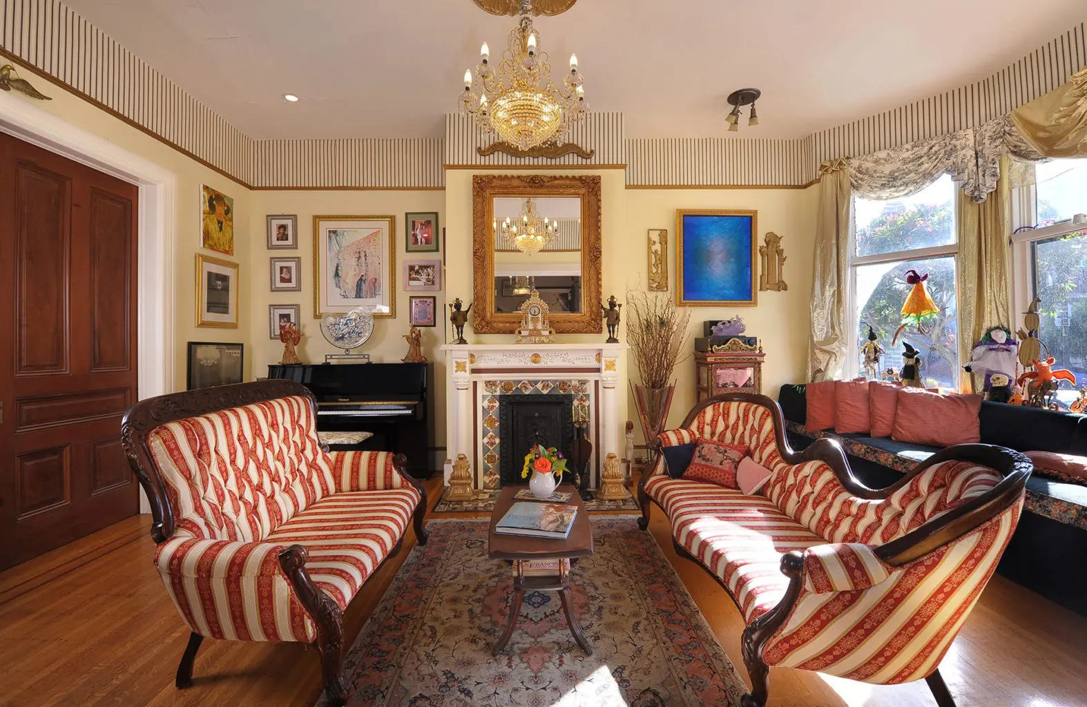 This bed and breakfast is found in a Victorian manison