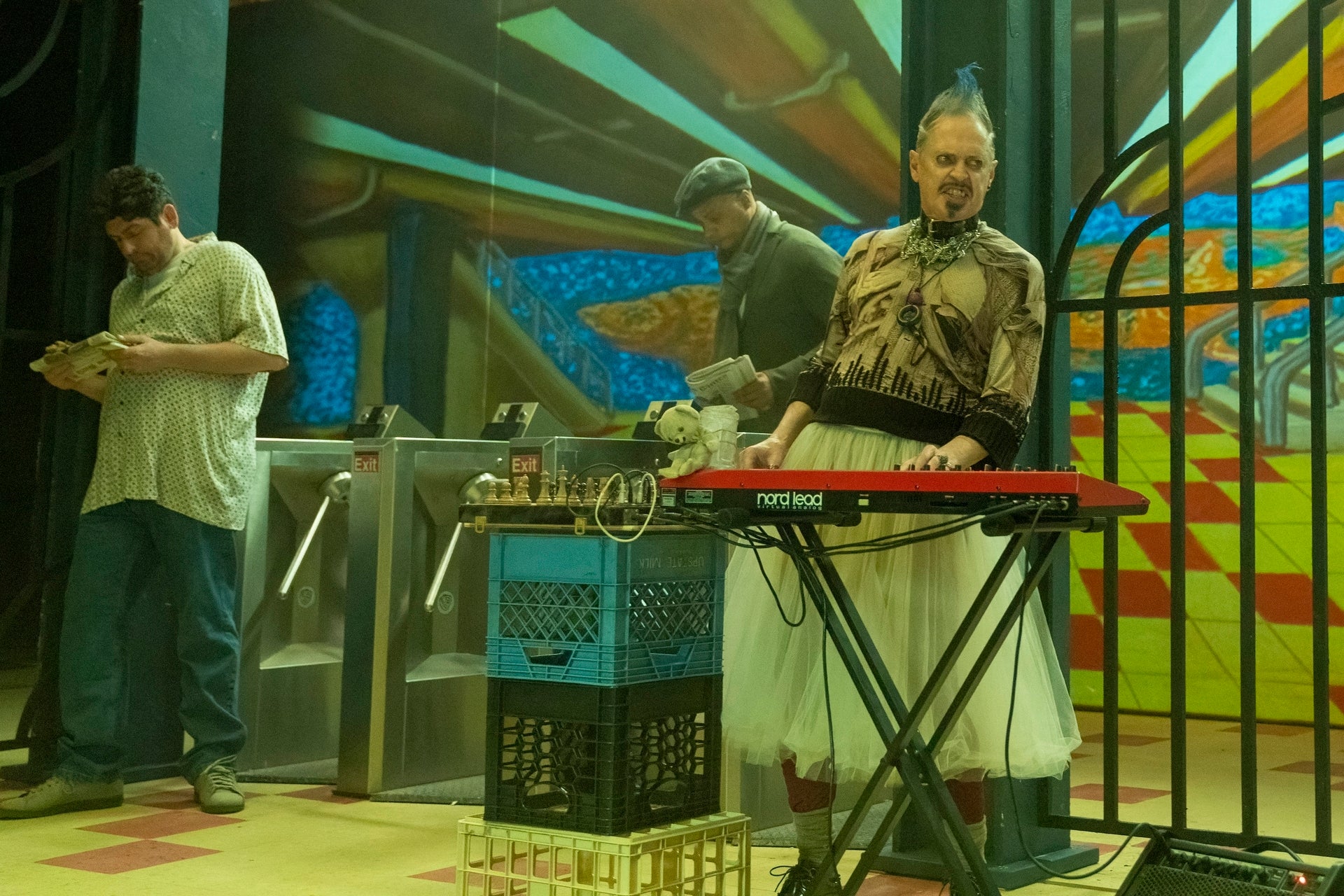 Steve Buscemi plays the letter Q as a punk musician in ‘Fantasmas’