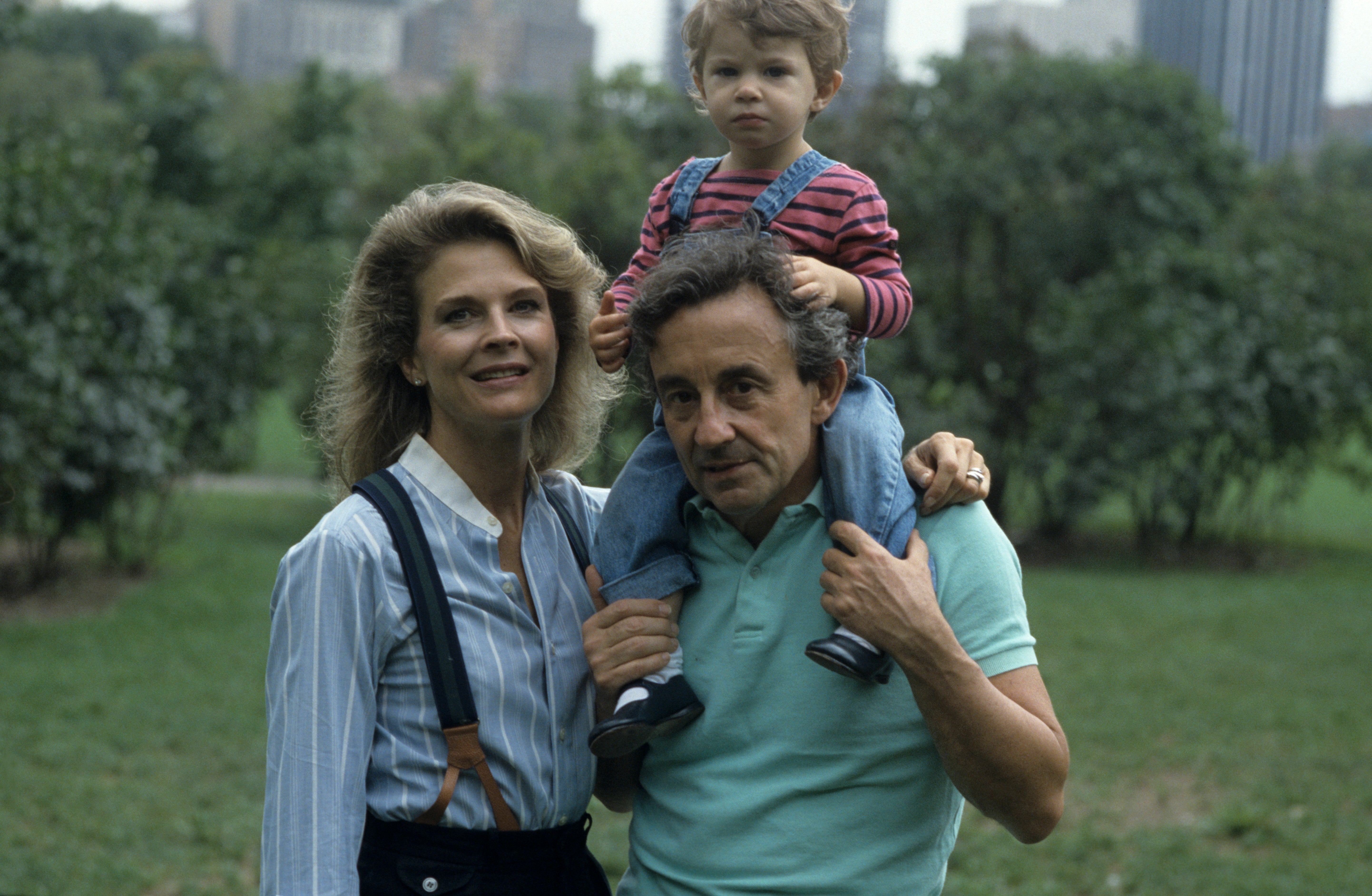 Malle is the daughter of Murphy Brown star and the late French film director Louis Malle. She is pictured with her parents as a child in Central Park