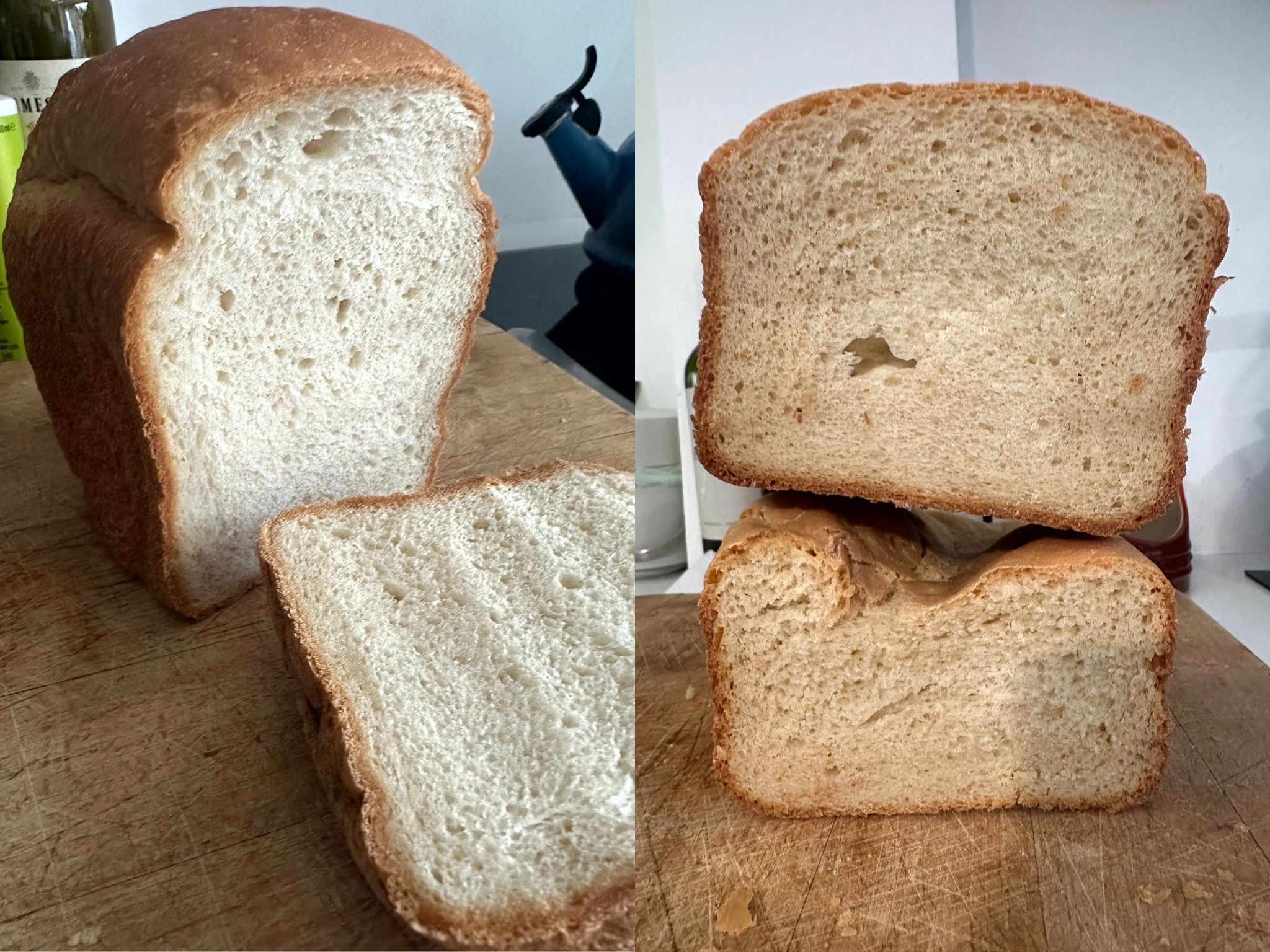 I made a range of loaves during testing