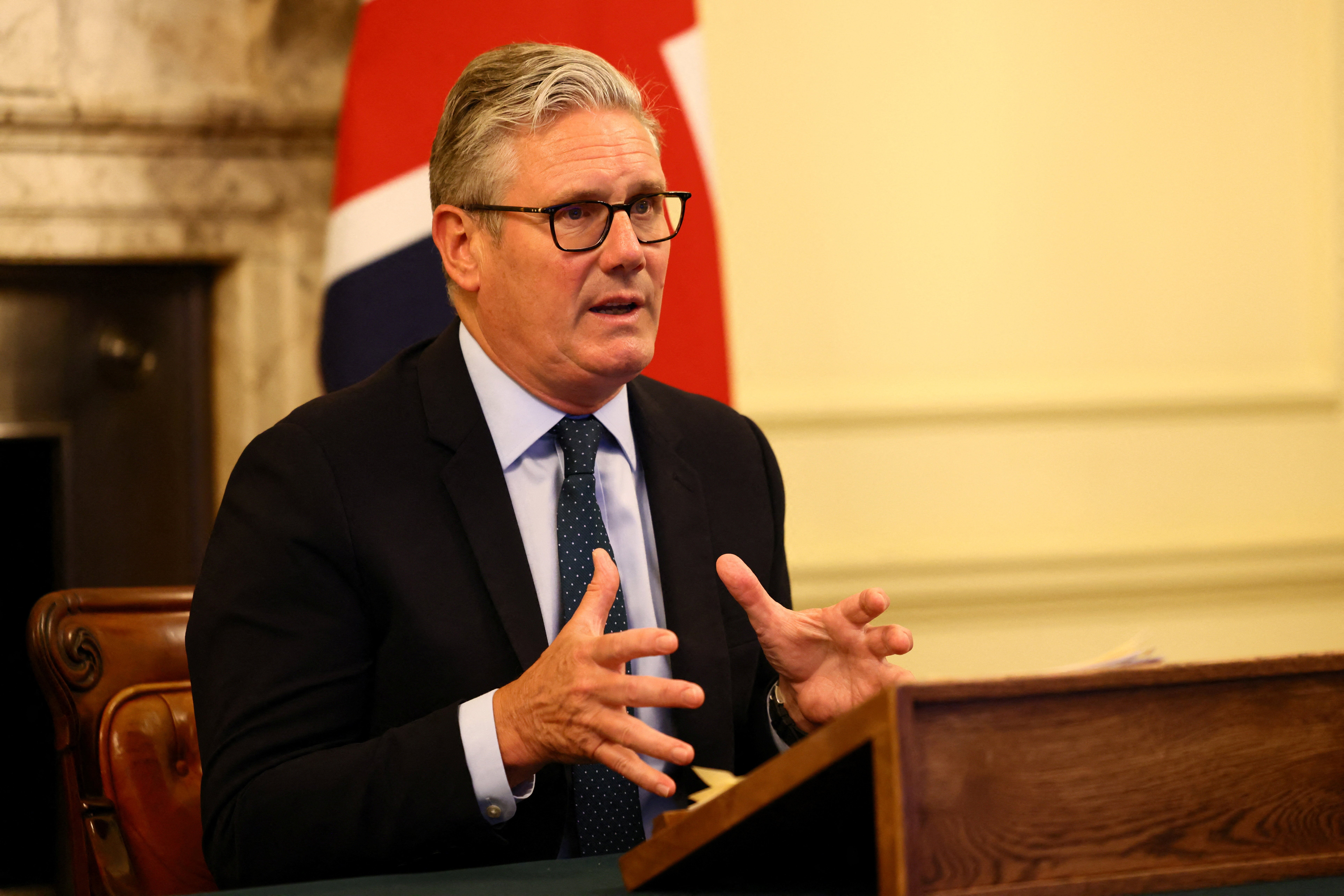 Keir Starmer has said that international borders ‘must not be changed by force’