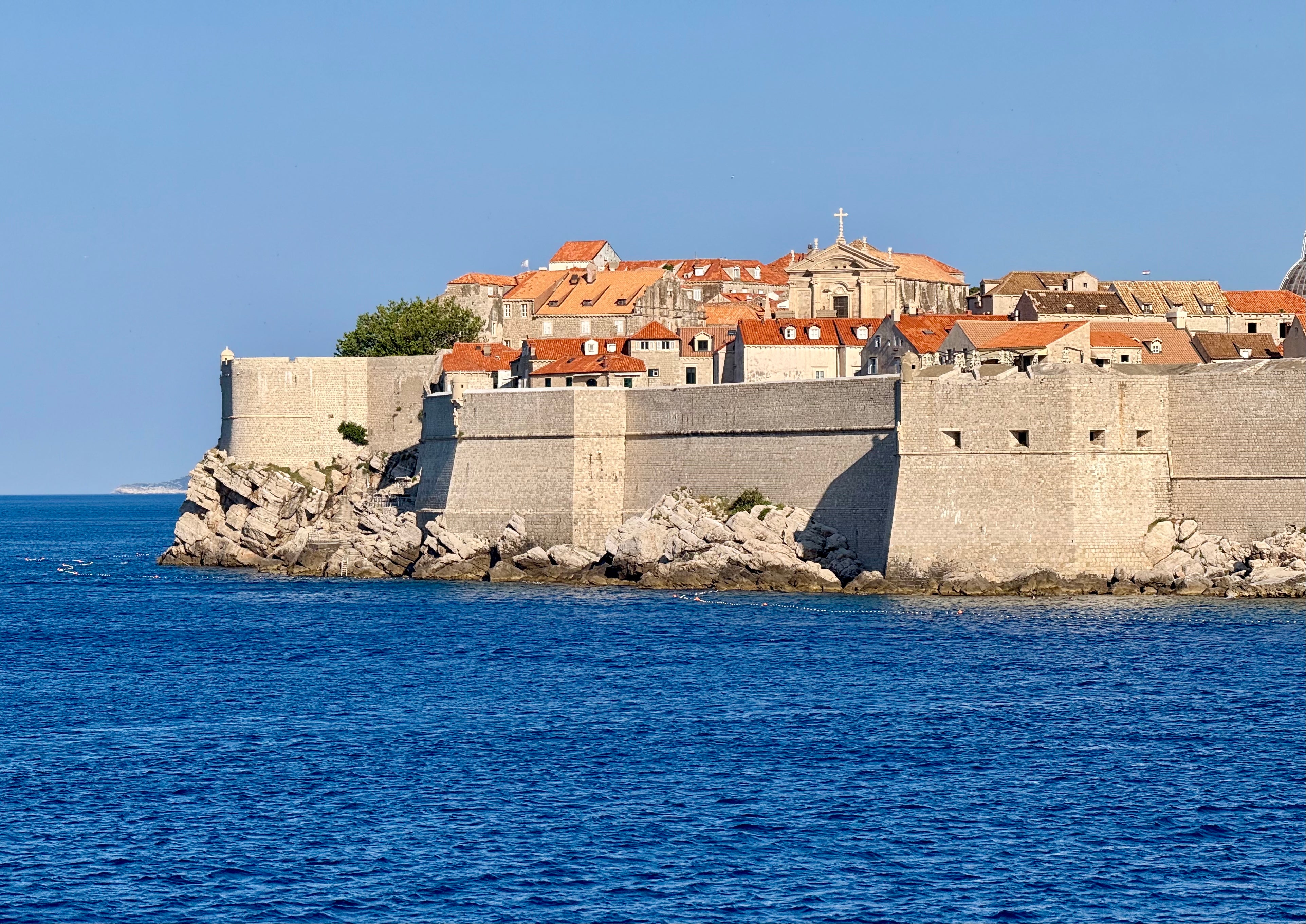 The cruise sailed around Dubrovnik’s city walls