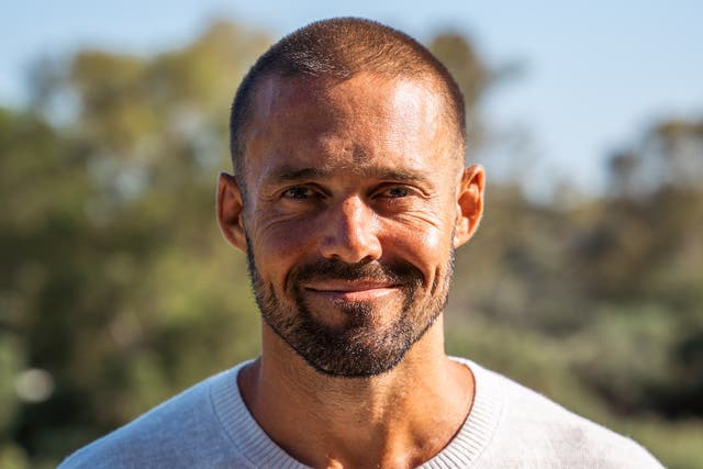 <p>Matthews plans to complete a triathlon on every continent within 23 days to raise money for a men's mental health charity</p>