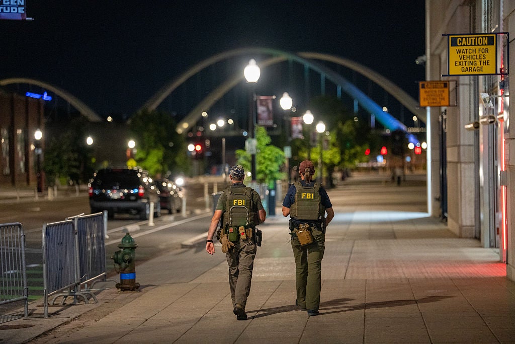 FBI agents patrol the Navy Yard neighborhood, home to many congressional staffers and some members of Congress