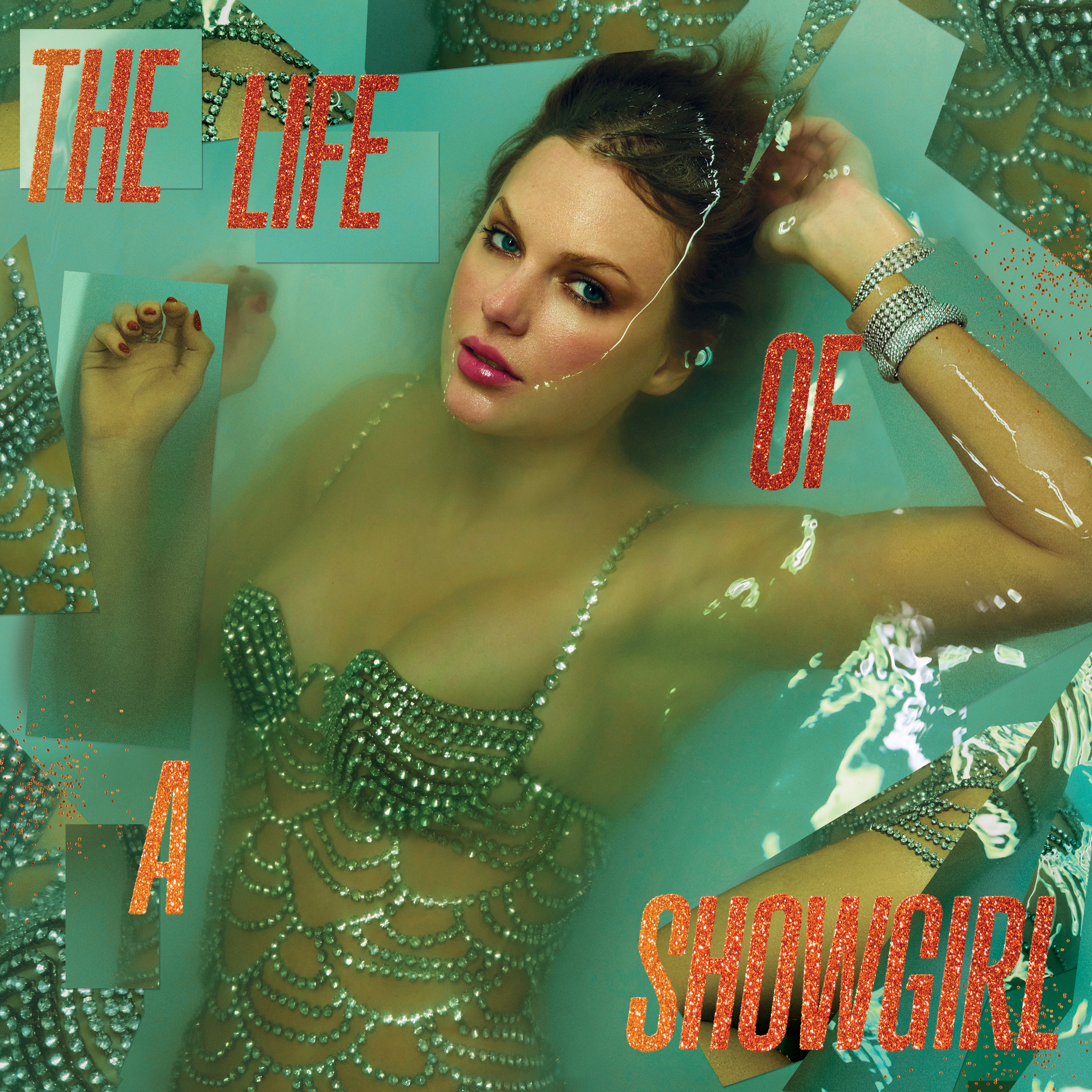 The cover of Taylor Swift's 12th album 'The Life of a Showgirl'; Swift said the 12 songs on the forthcoming album were inspired by her experiences during her record-breaking Eras Tour