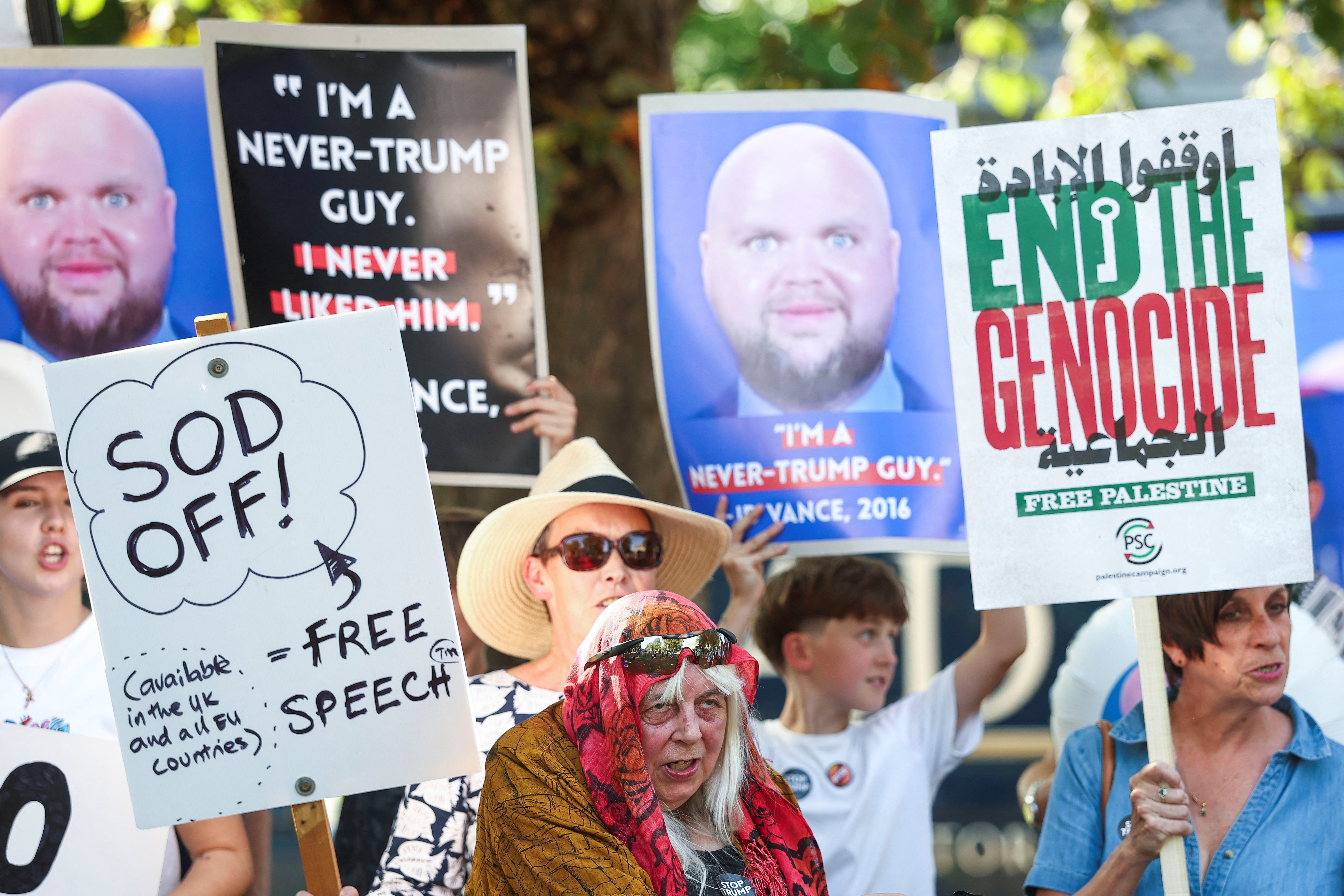 The vice president has now left the Cotswolds to begin his second leg of his family holiday in Scotland