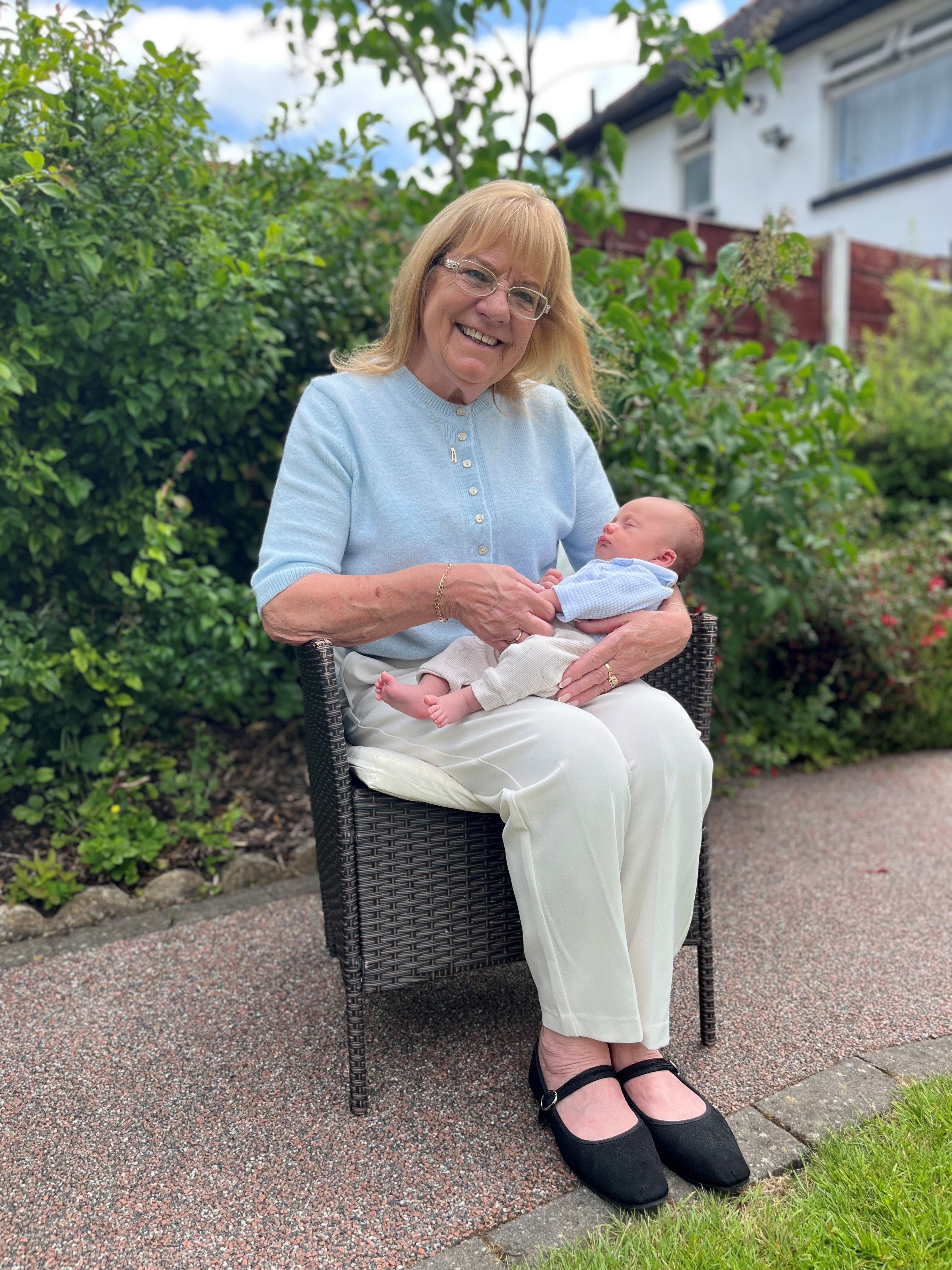 Ann with her grandson Arthur