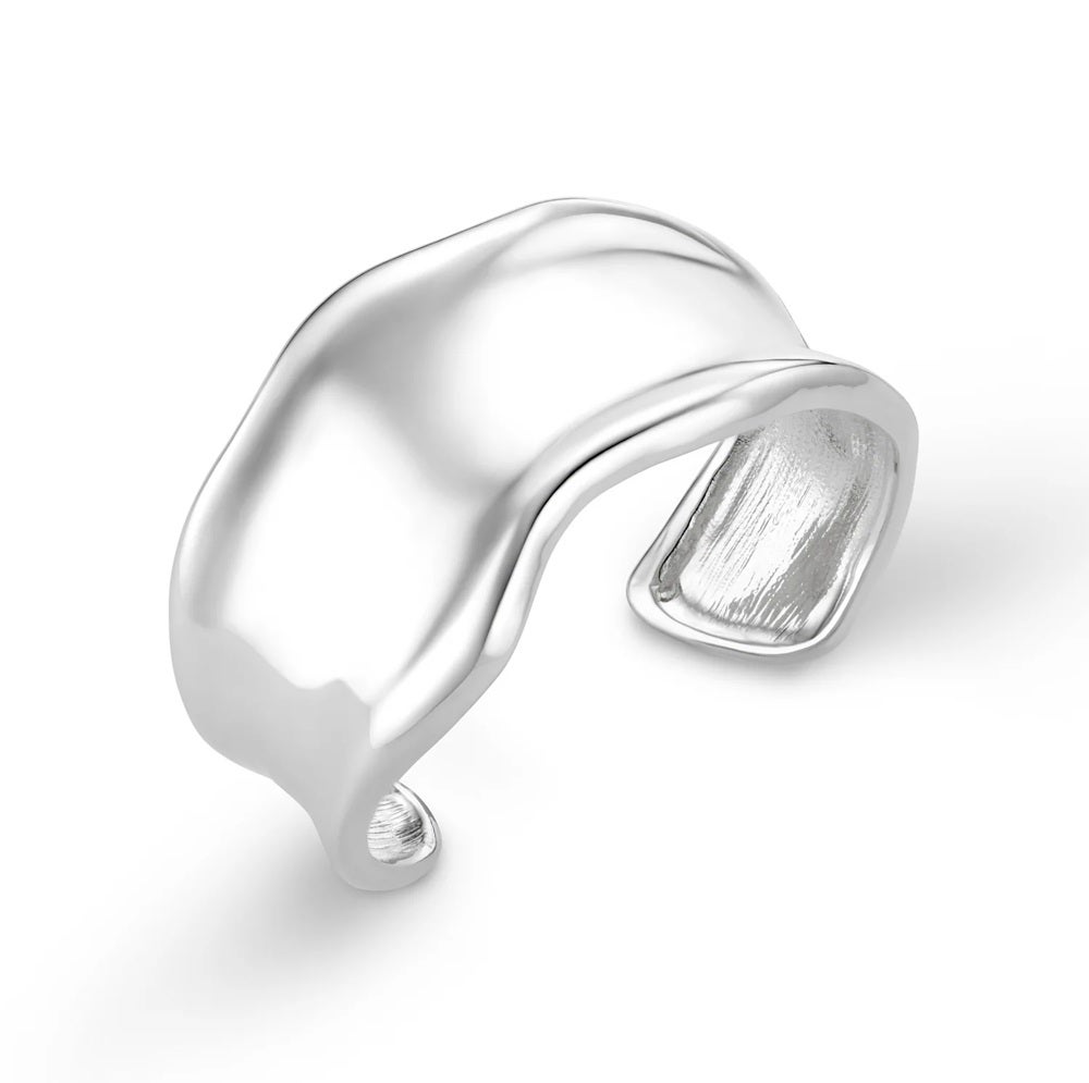 Orelia Silver Statement Organic Molten Metal Cuff, £30