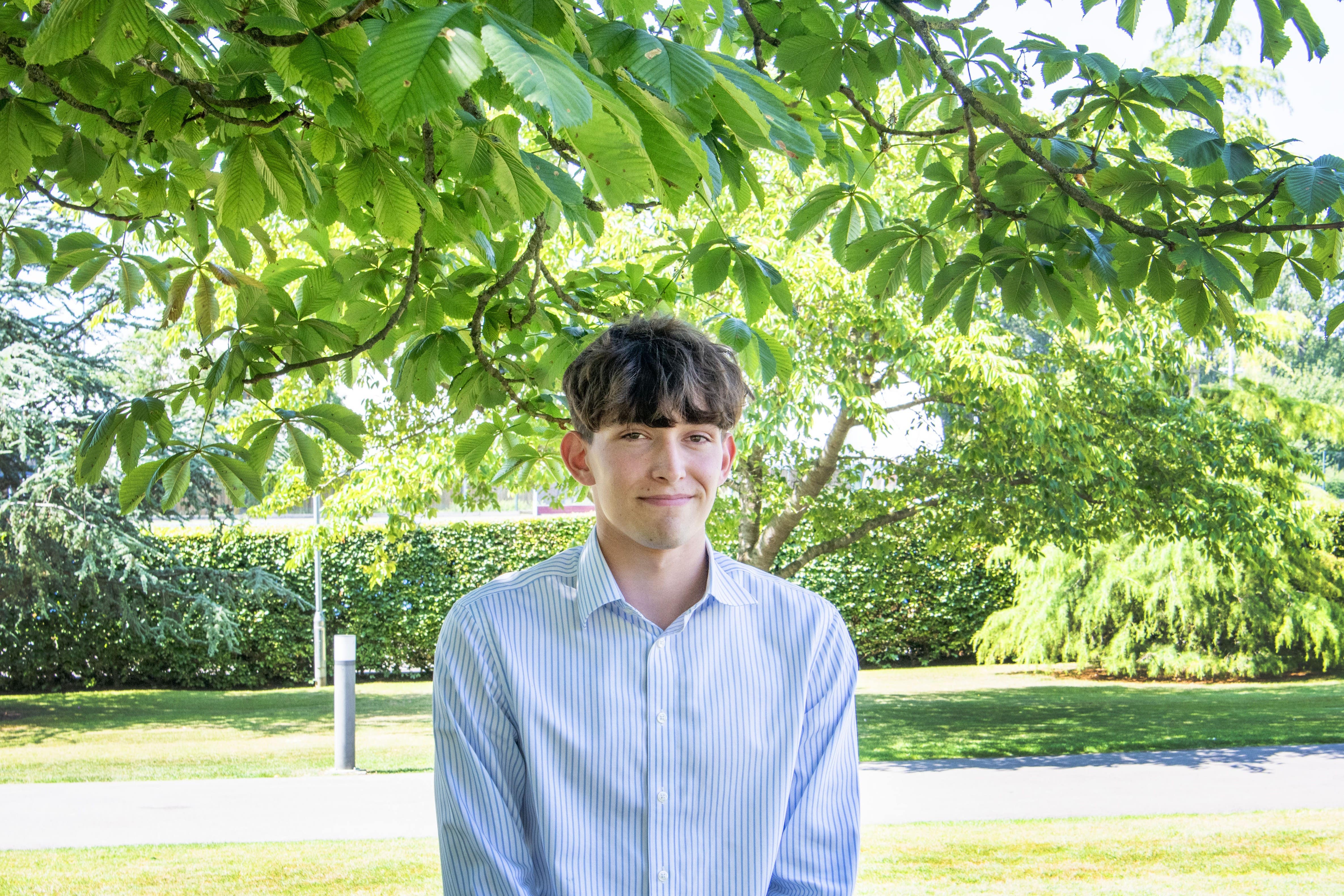 Felix Merritt gained a 110 per cent bursary to attend Millfield School in Somerset