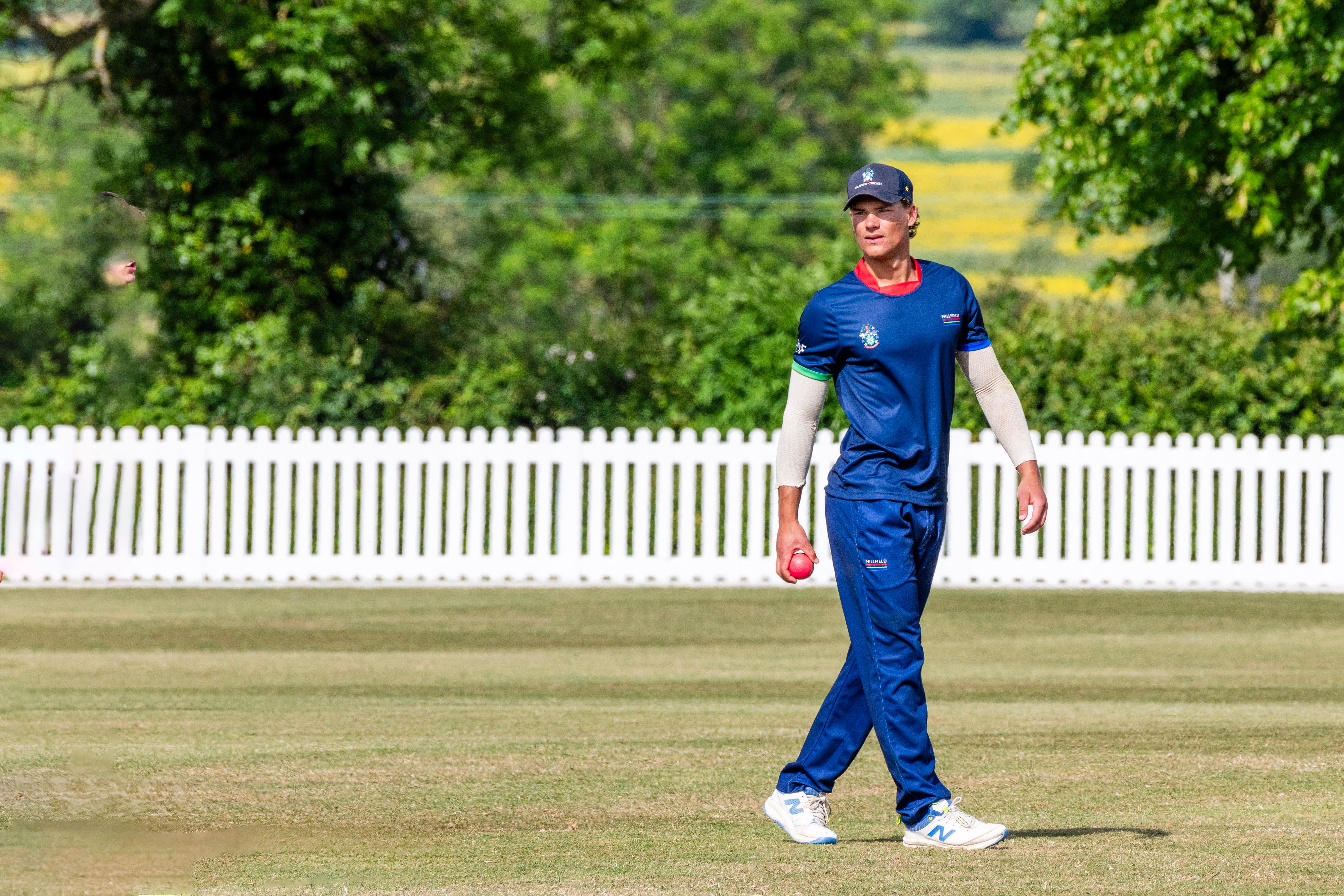 Caleb Falconer representing the Millfield Meyer’s XI (Millfield School/PA)