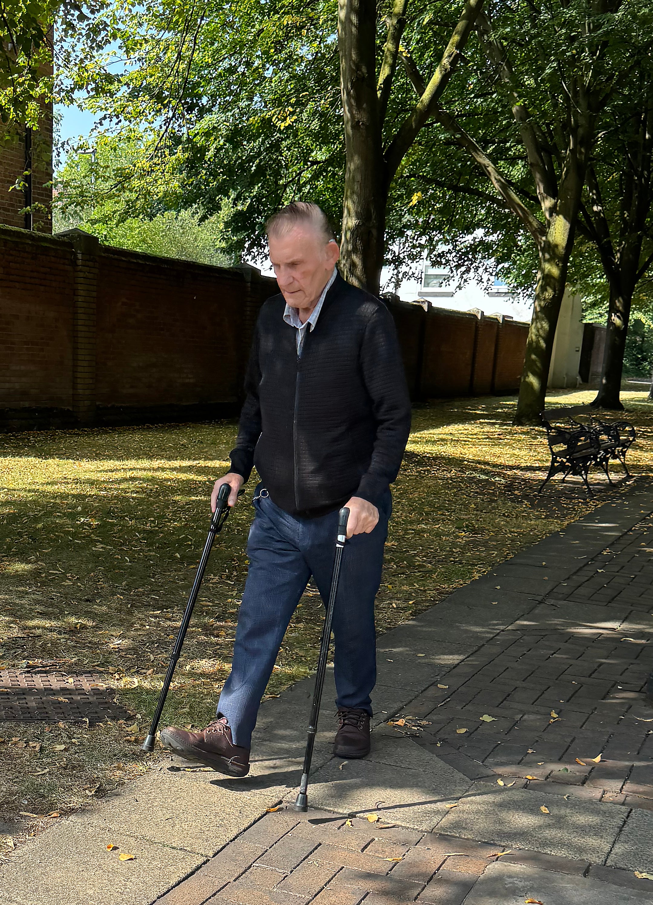 Arthur Ball outside court