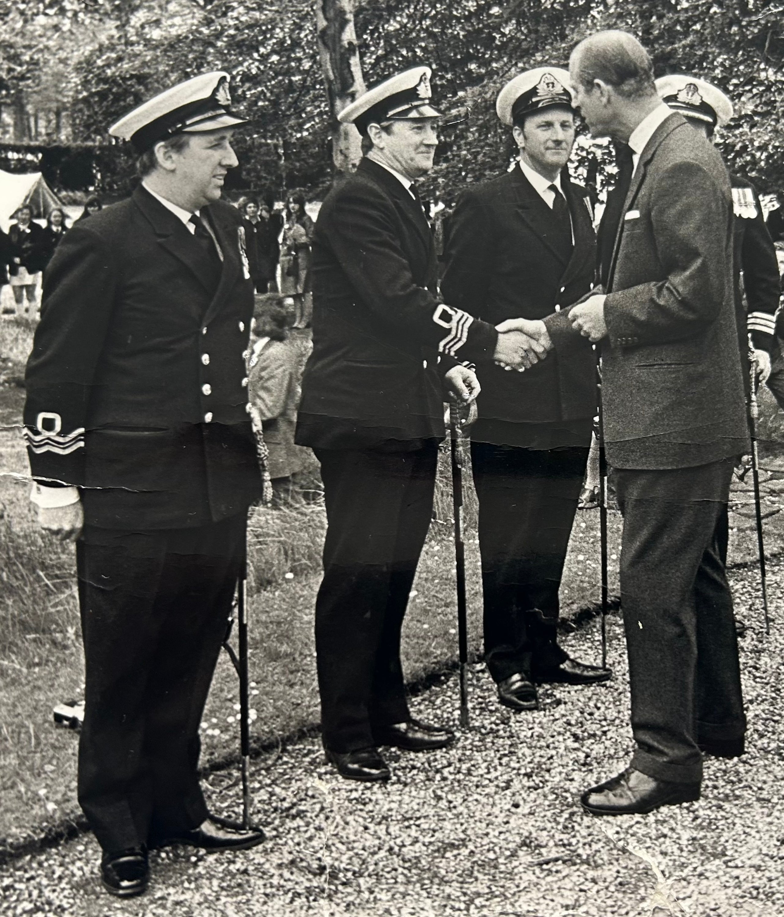 Draper, pictured in 1972 meeting the then Duke of Edinburgh at Port Sunlight