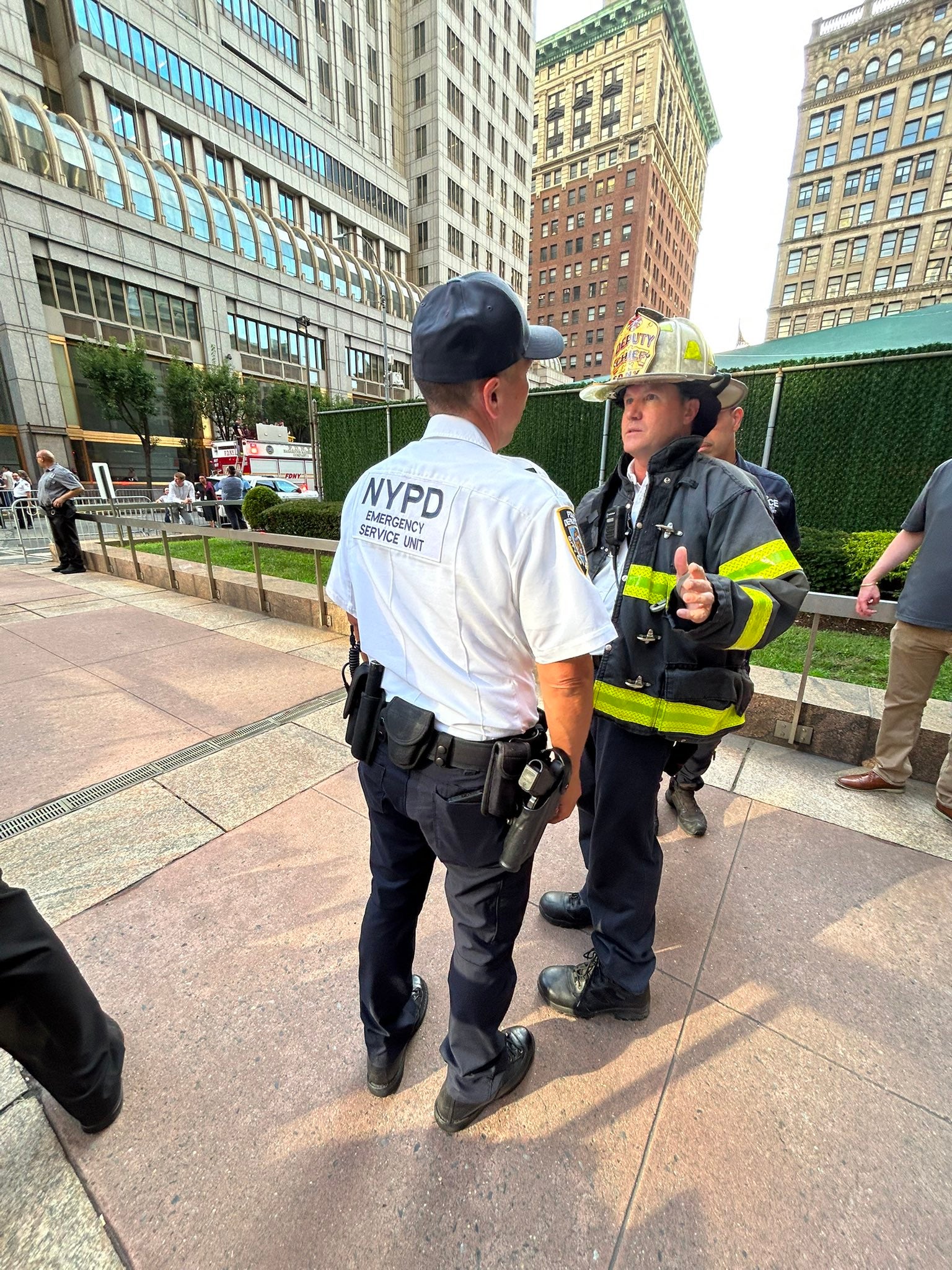 Hazmat teams have been deployed and the investigation is ongoing, Mayor Eric Adams said