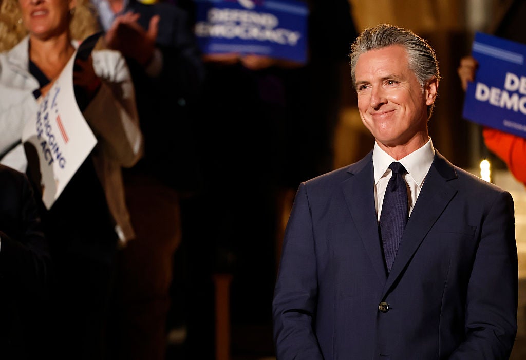 Chief Trump troll Gavin Newsom says the president’s supporters have sent him a stack of MAGA merchandise