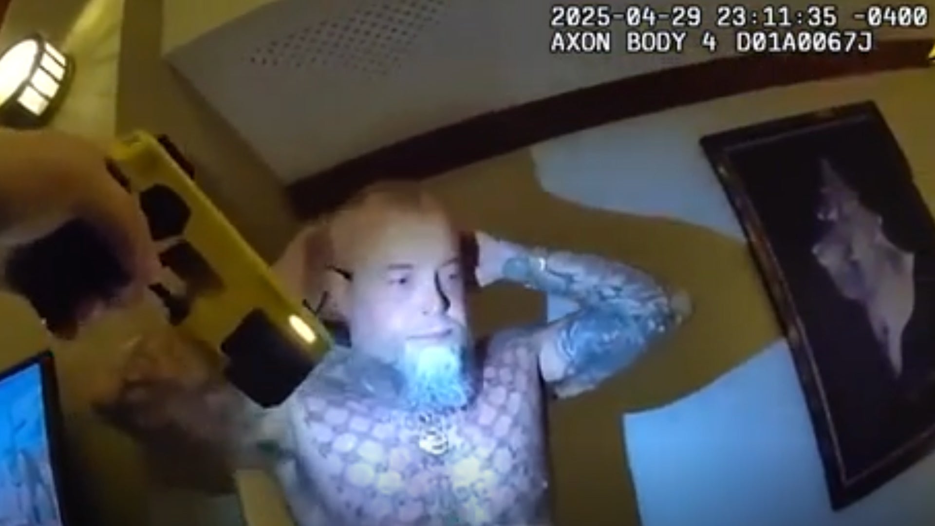 Moment $167 million Powerball jackpot winner is tased after kicking Florida deputy in the face