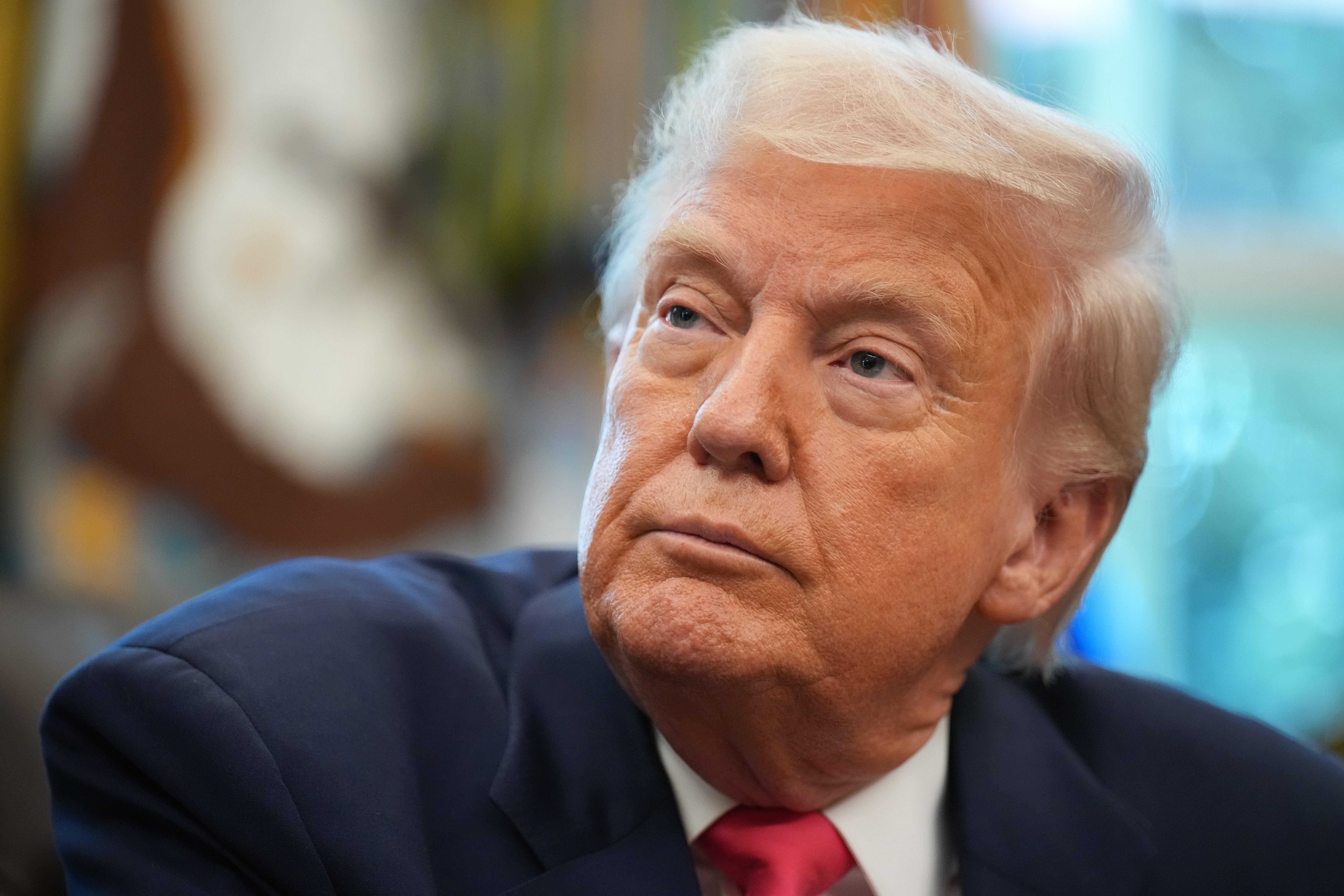 President Donald Trump’s approval rating has declined again in a new poll as some of his supporters sour on his performance