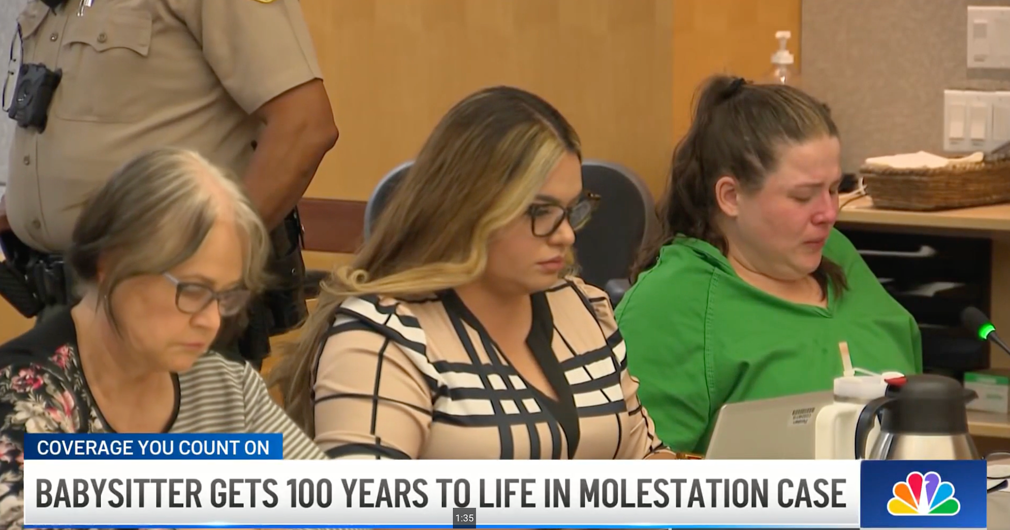Brittney Lyon was convicted on Thursday to 100 years to life in state prison after being found guilty of molesting multiple young girls