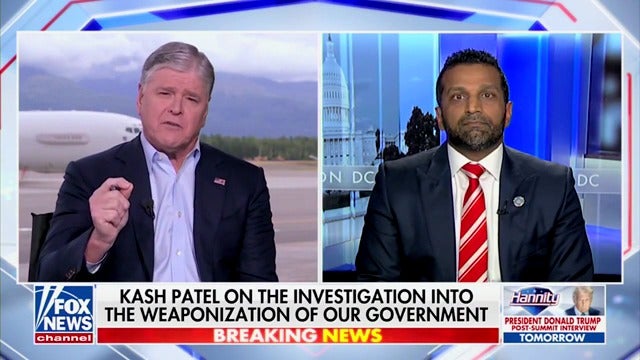 During a nearly 10-minute conversation with FBI Director Kash Patel, Hannity made sure not to once mention Jeffrey Epstein — something he said would be the case earlier in the day.